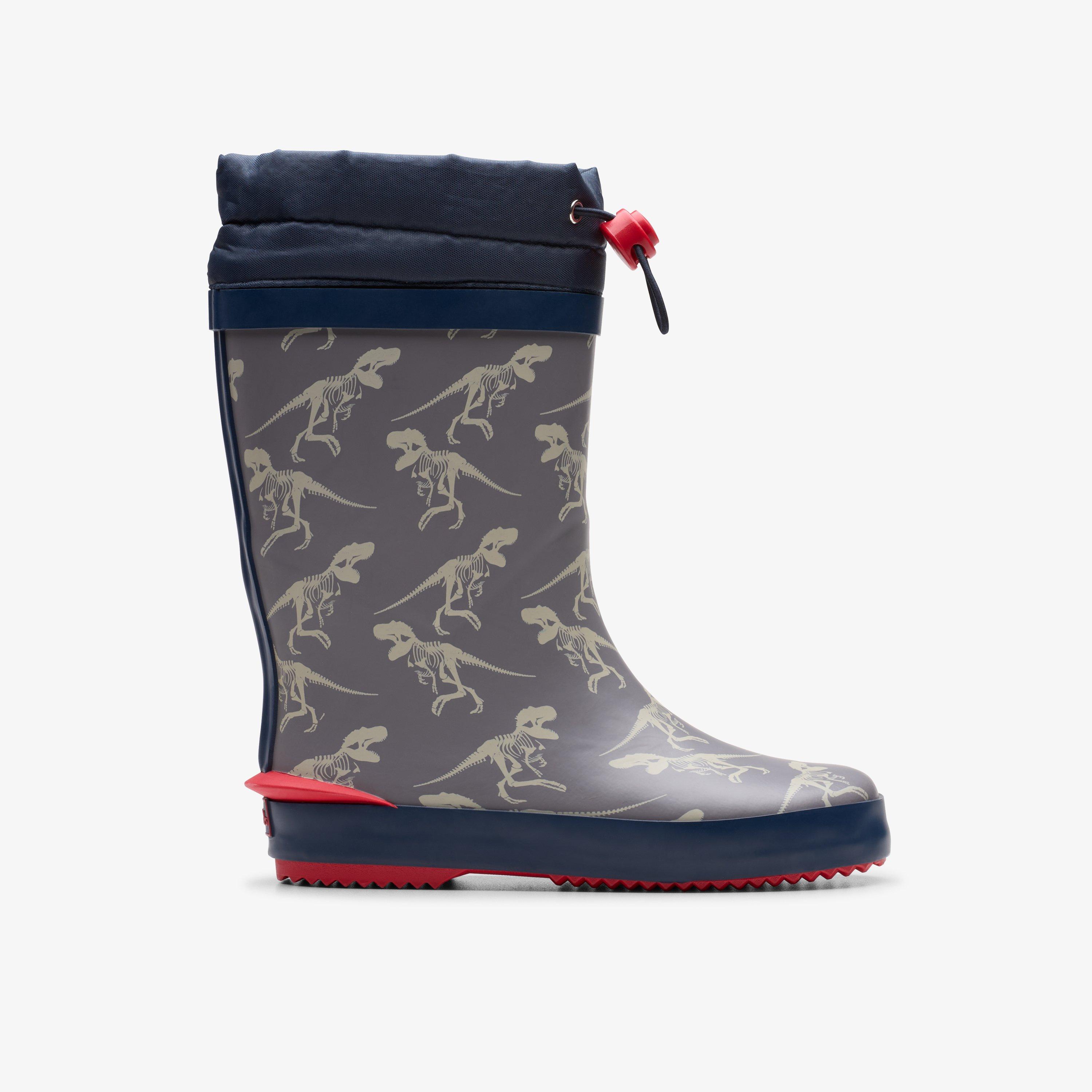 Tarri Race Kid Grey Combination Wellies, view 1 of 6