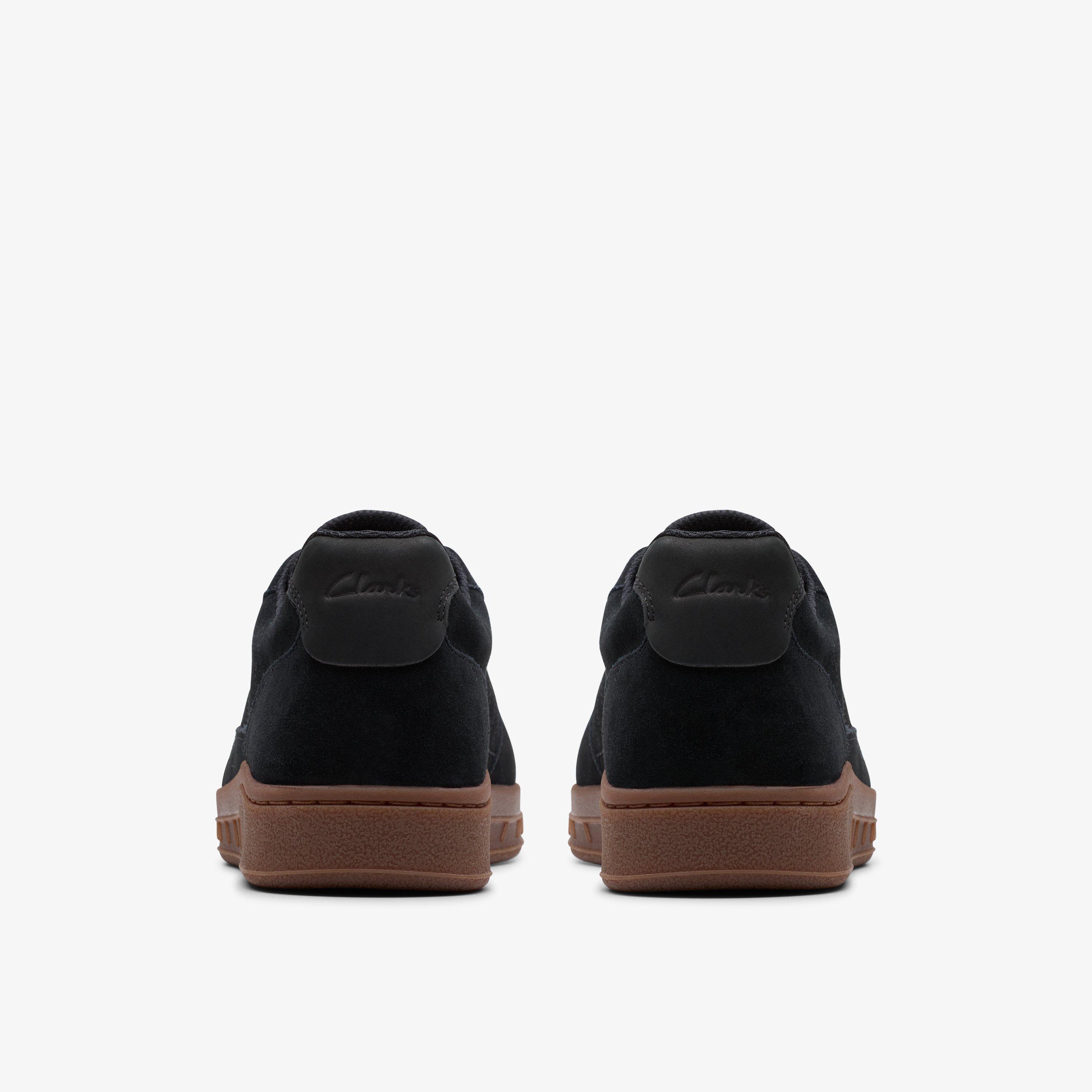 Mens CraftRally Ace Black Suede Sneakers | Clarks