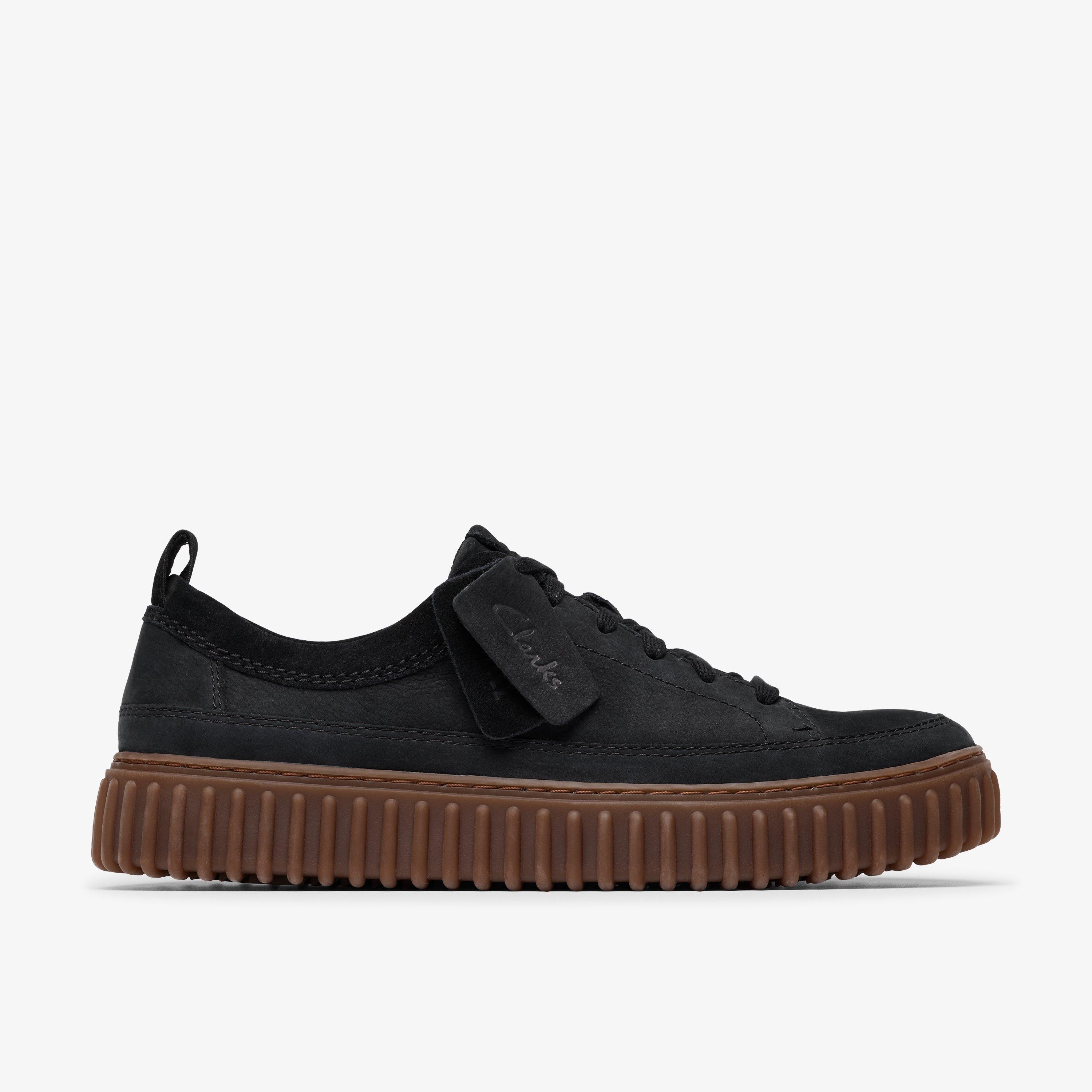 Mens Torhill Lace Black Nubuck Shoes | Clarks