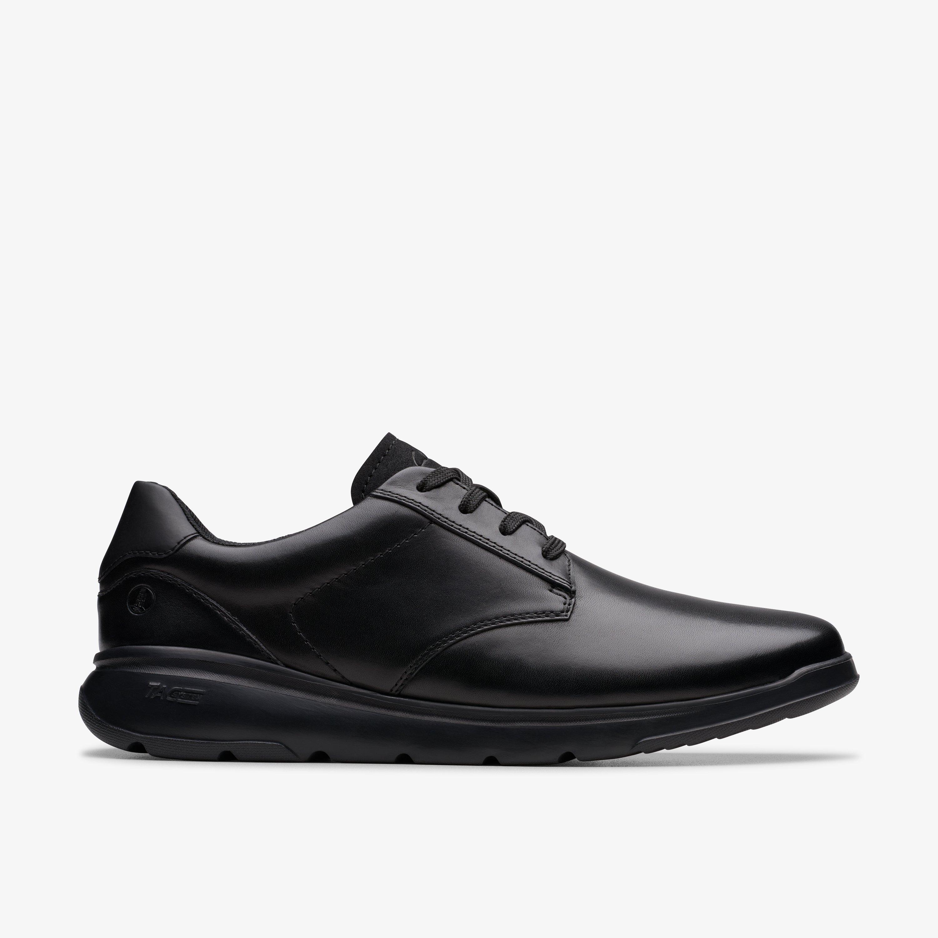 Size 12 Clarks Lifton Lace Black Leather shoes