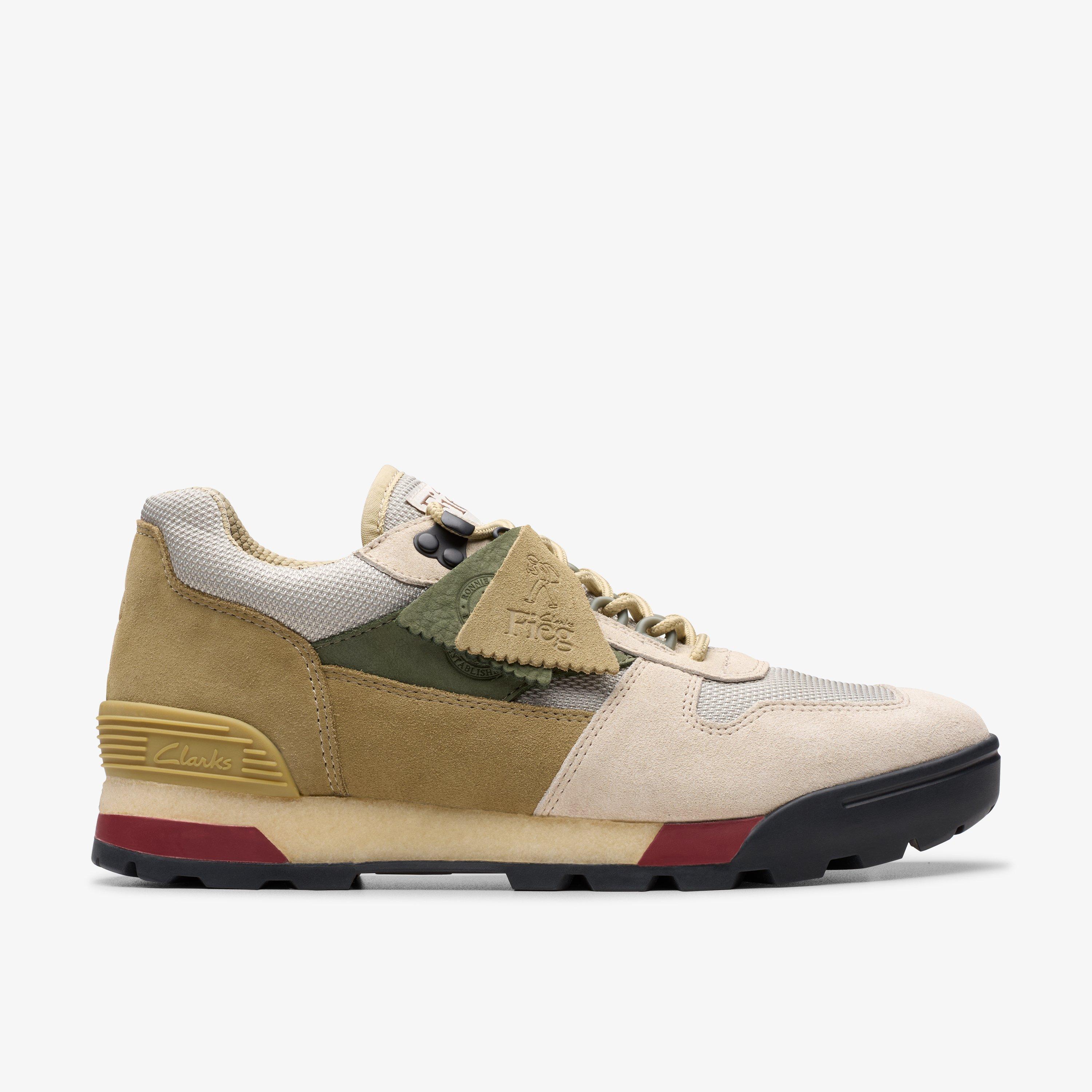 Mens Laddow Light Sand Combination Shoes | Clarks