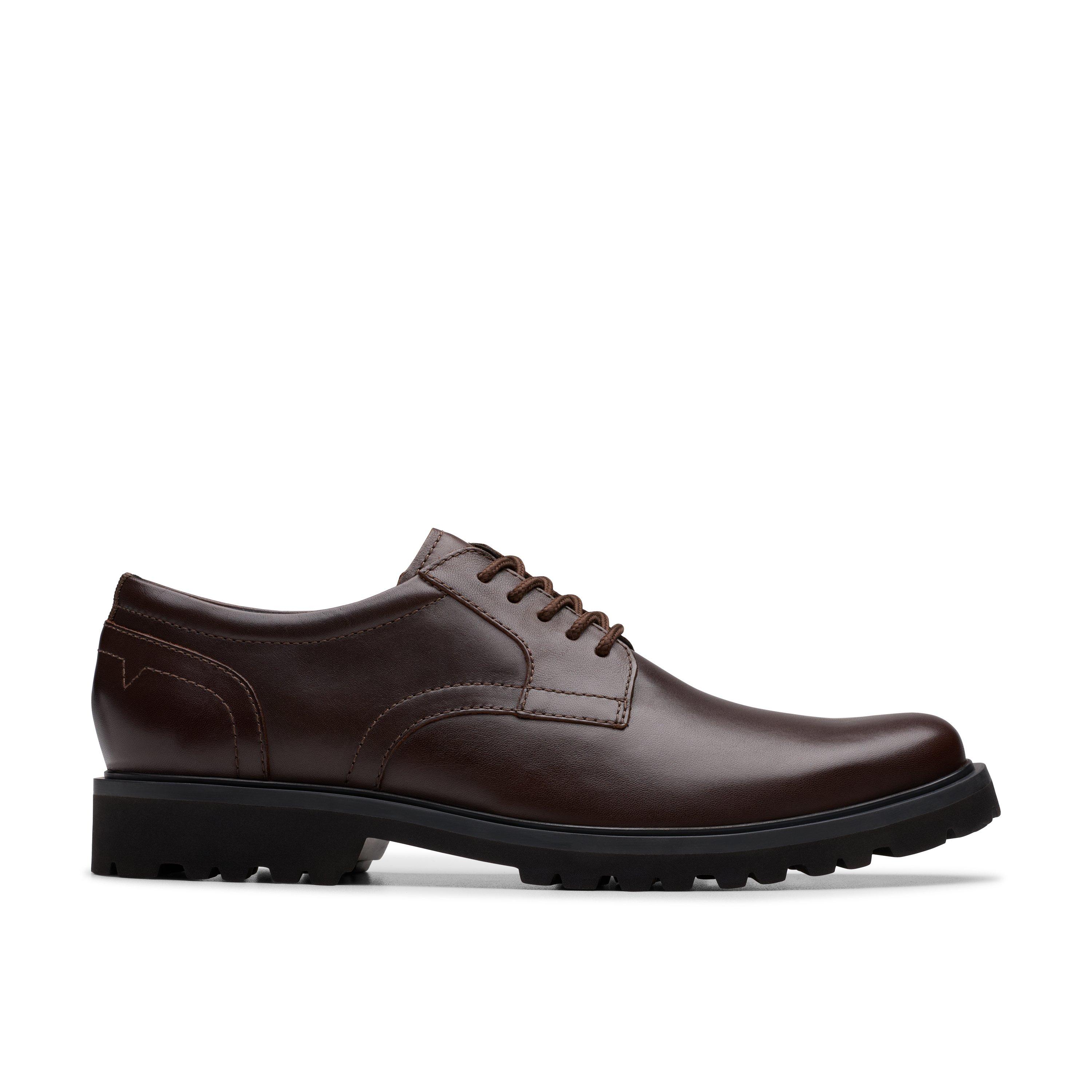 Clarks Men's Brown Leather Berwick Lace Standard Fit