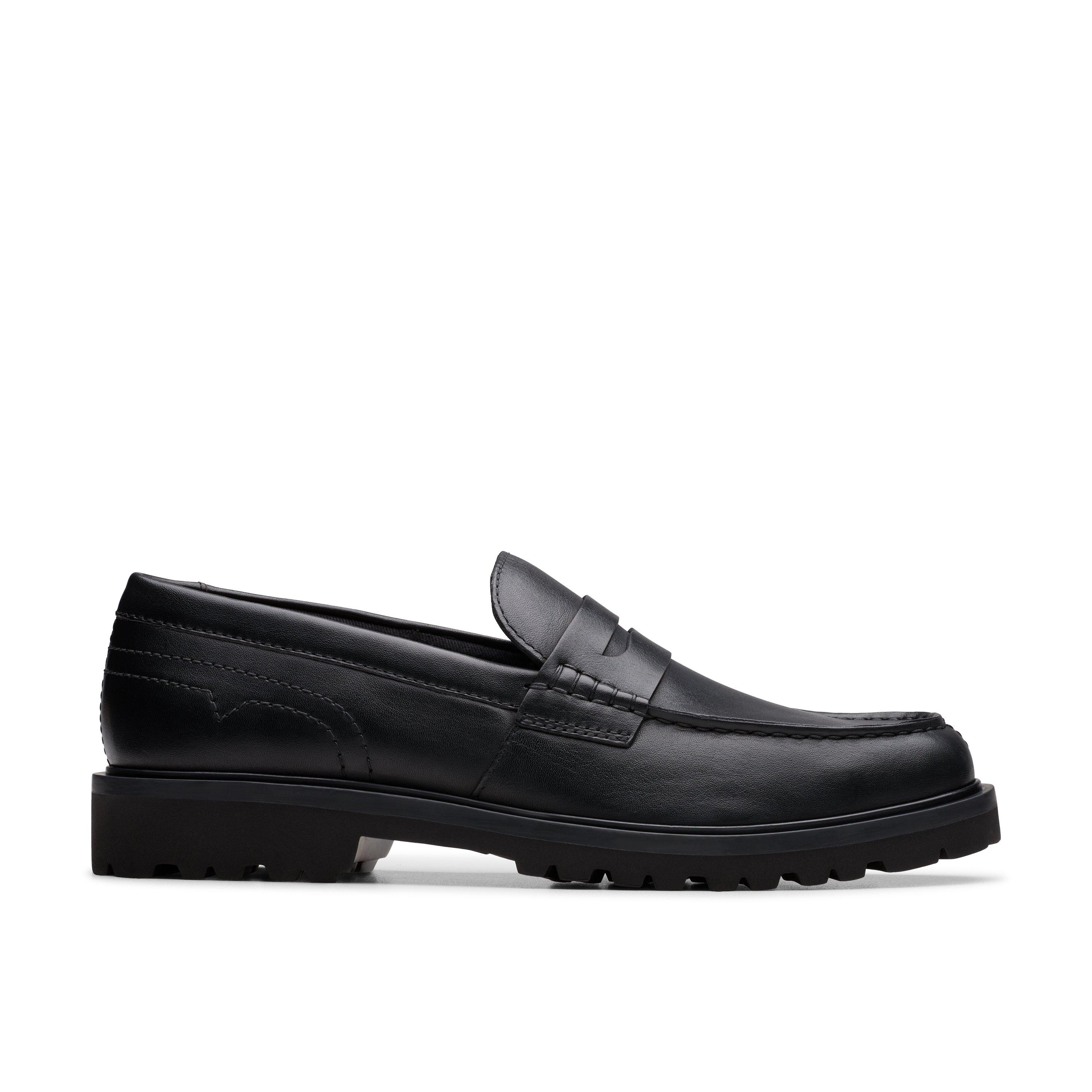 Clarks Men's Black Leather Berwick Lo Standard Fit