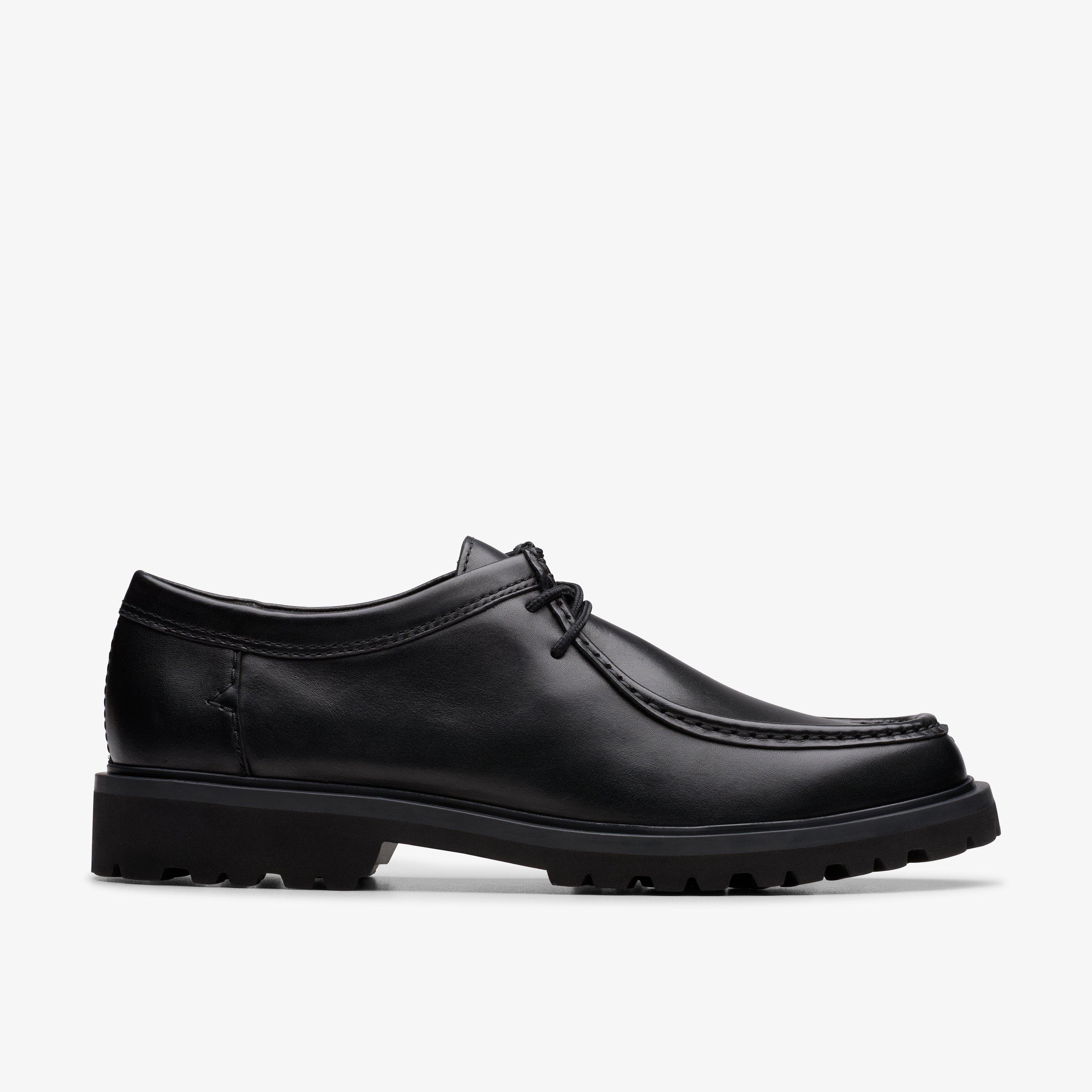 Size 12 Clarks Berwick Seam Black Leather shoes