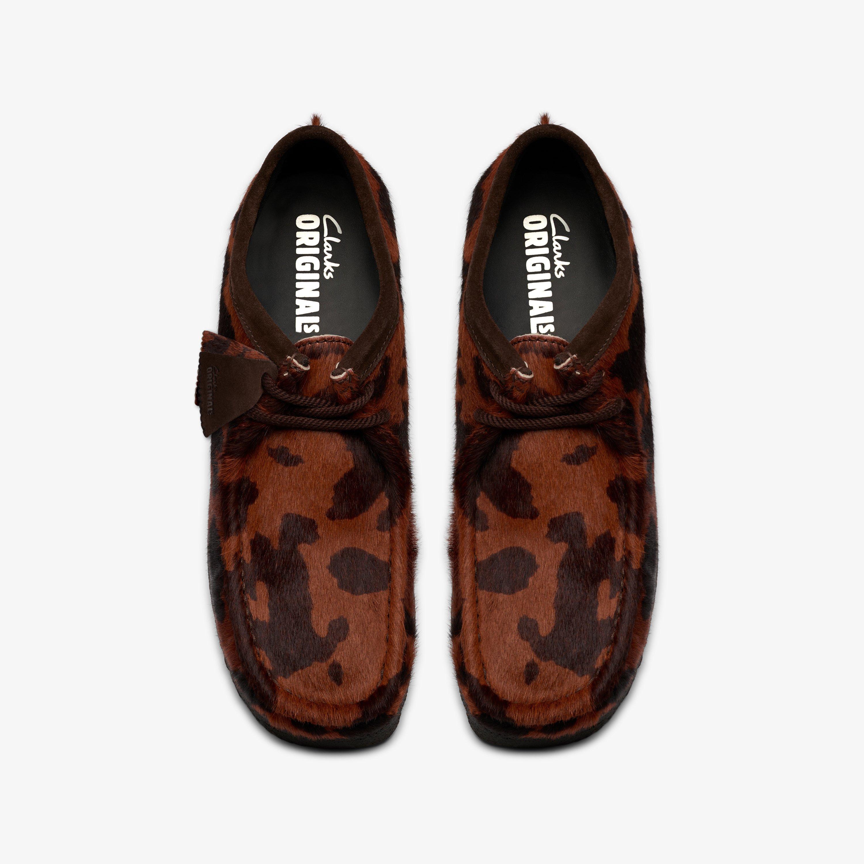 Wallabee Brown Cow Print Wallabee Lace Up, view 7 of 8