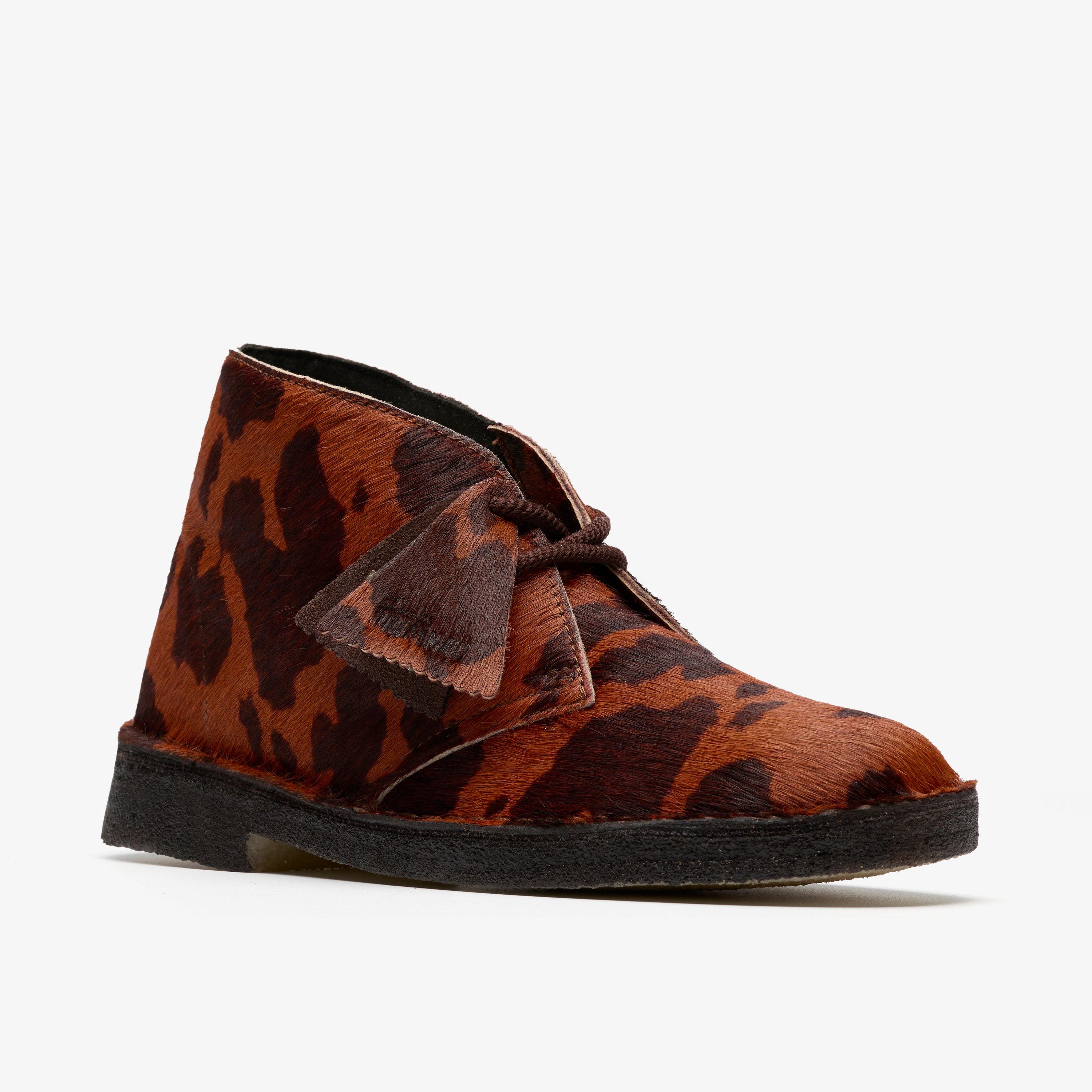 Womens Desert Boot. Brown Cow Print Desert Boot | Clarks UK