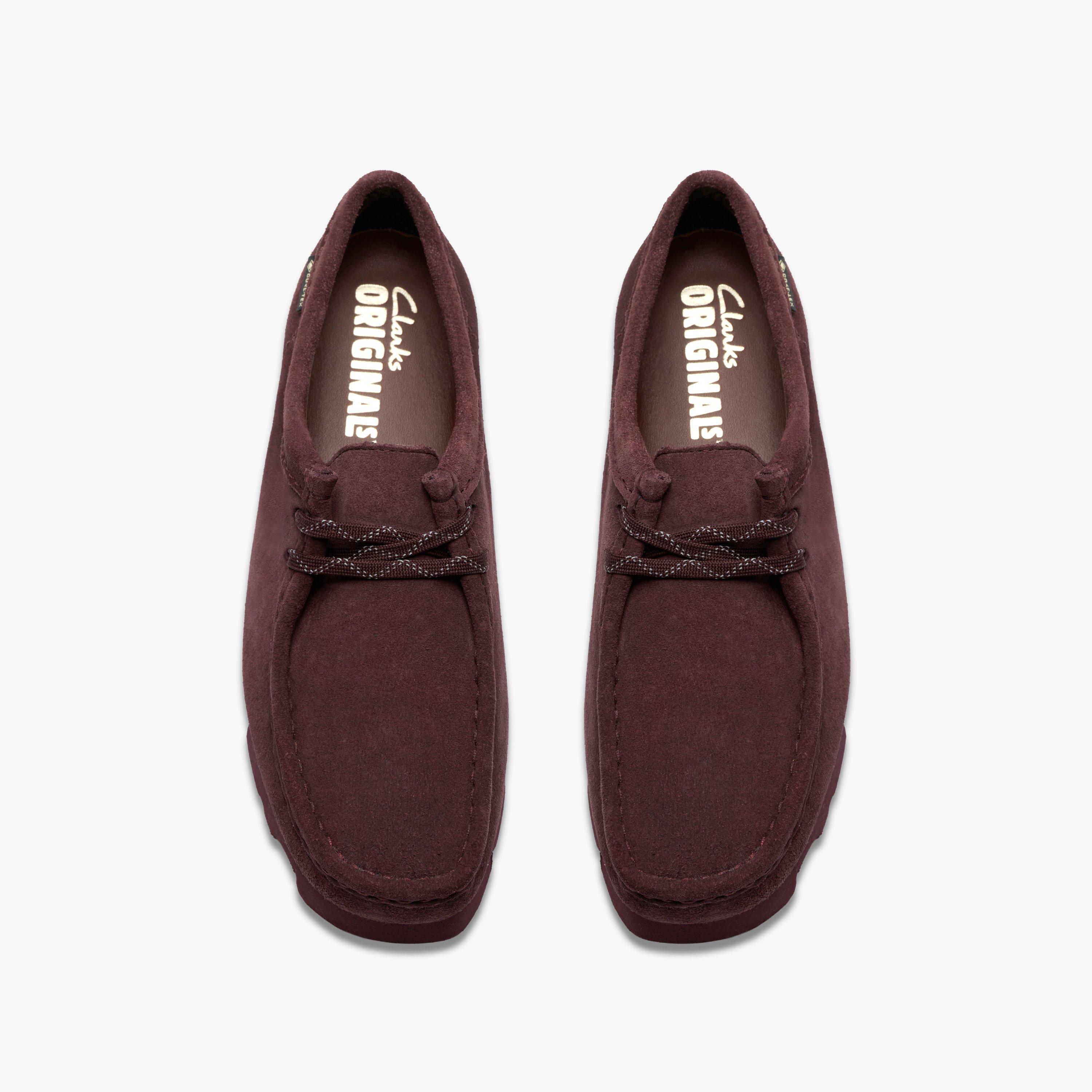 Womens Wallabee GORE-TEX Purple Grape Suede Wallabee Lace Up Shoes
