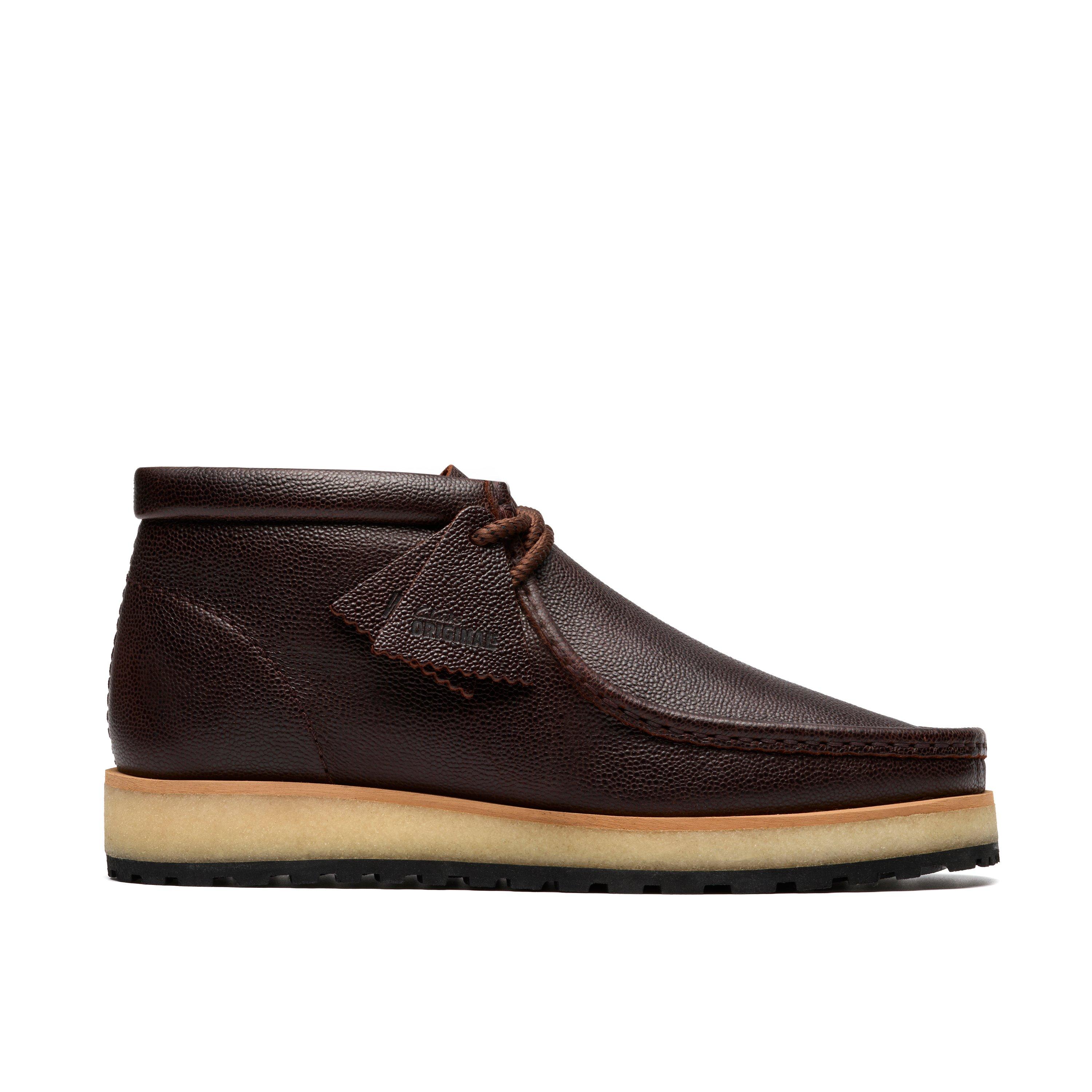 Clarks Originals Mens Wallabee Moccasin Scout Brown Leather  clarks wallabee scout main image 0