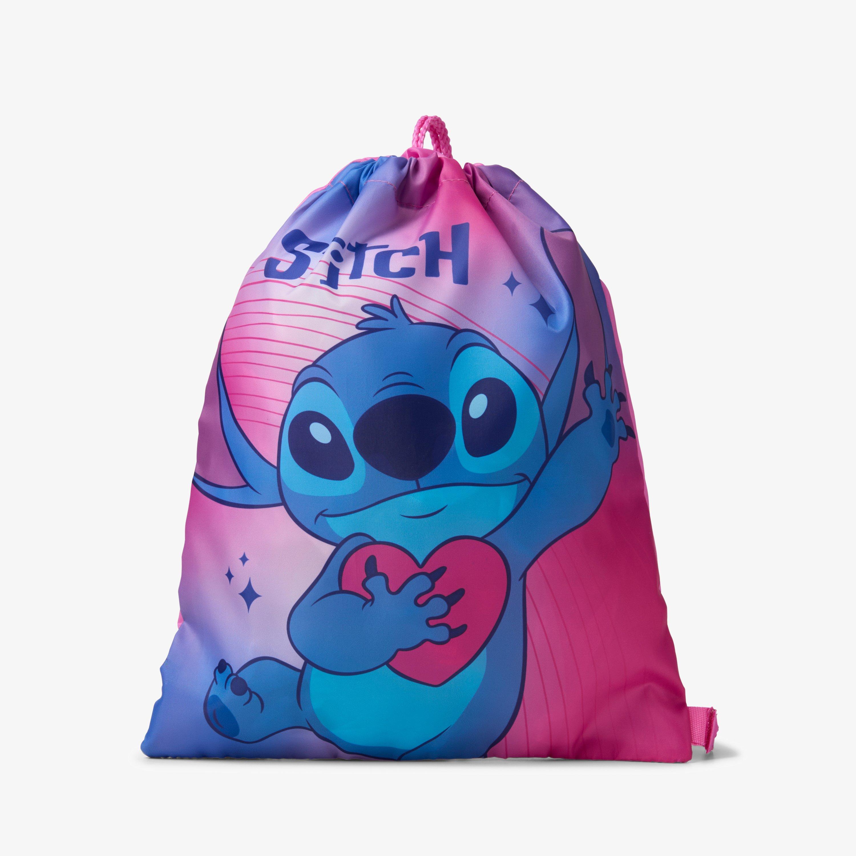 Stitch Trainer Bag Pink Combination Drawstring Bag, view 1 of 4
