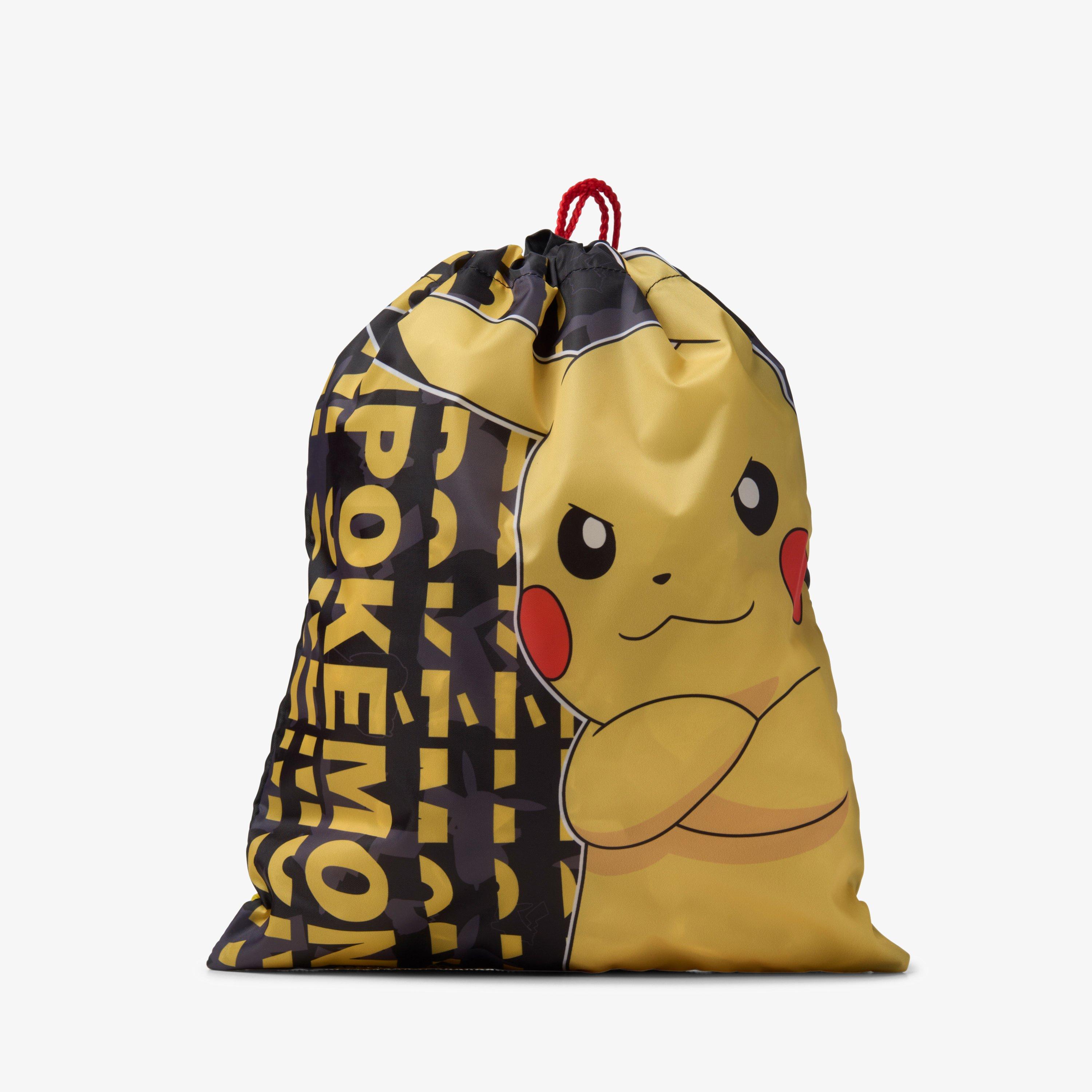 Pokemon Trainer Bag Black Combination Drawstring Bag, view 1 of 4