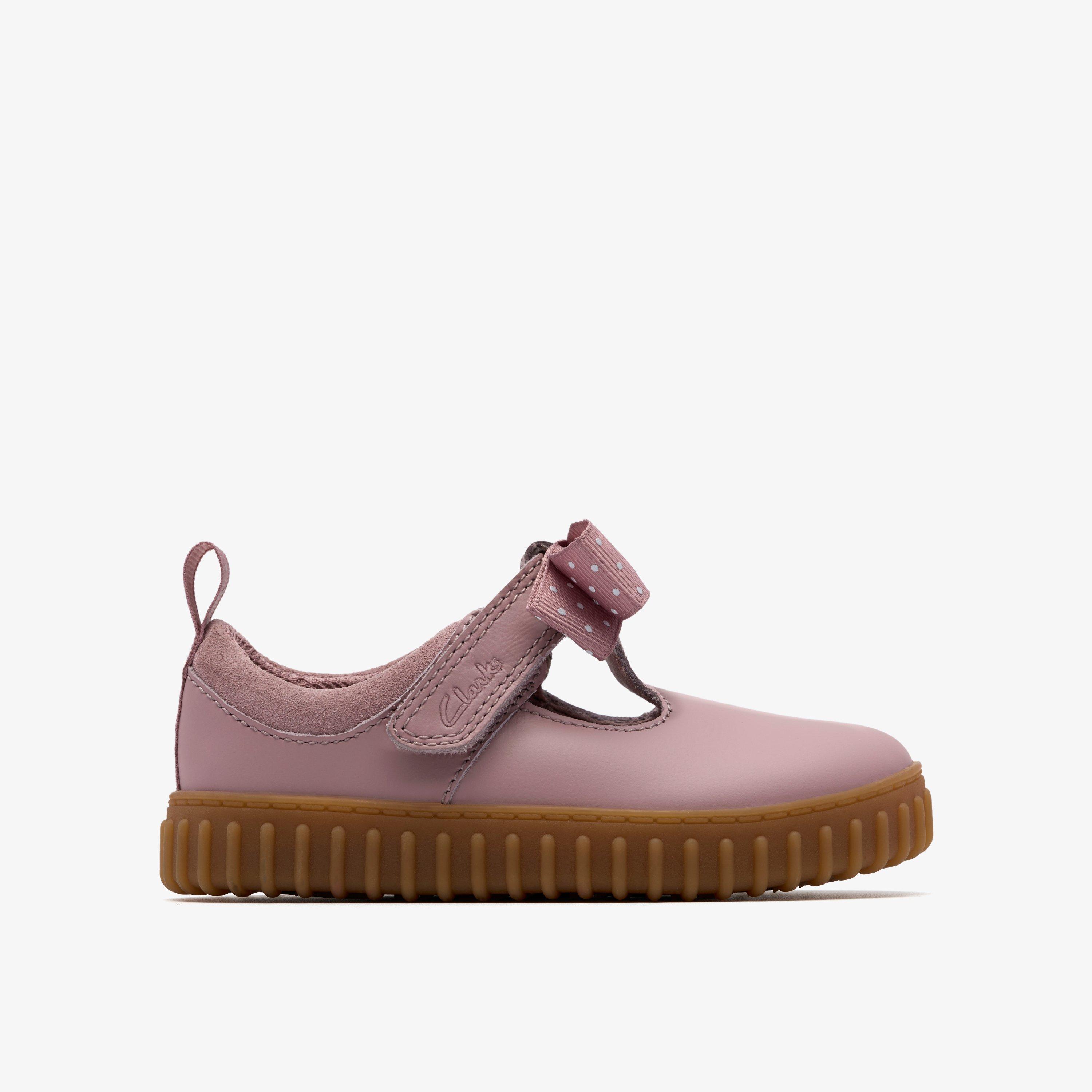 Cove Bow Toddler Vieux rose Chaussures à barre en T Scratch, view 1 of 6