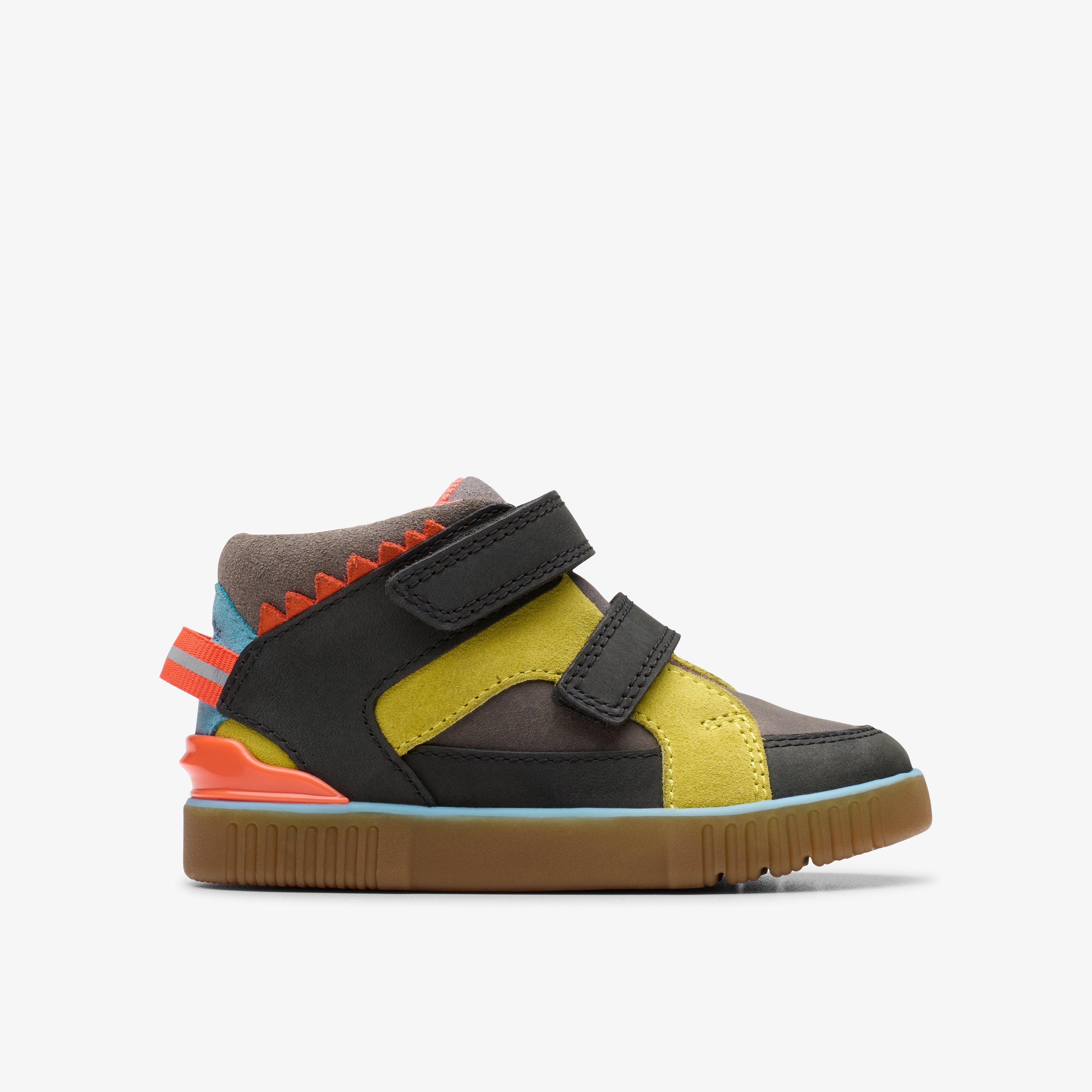 Oslo Play Toddler Grey Combination Ankle Boots Trainers High Tops, view 1 of 6