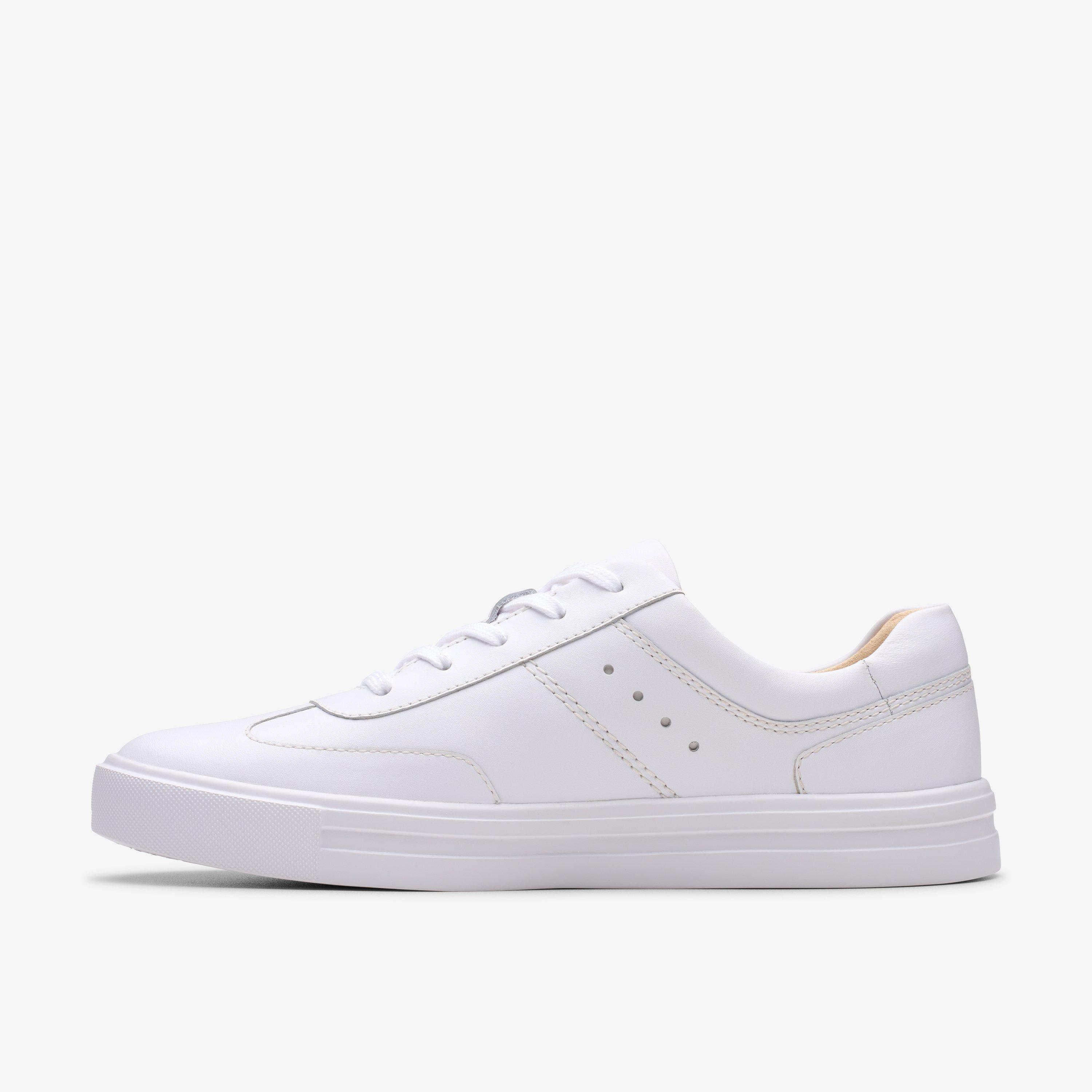 Makea Court White Leather
