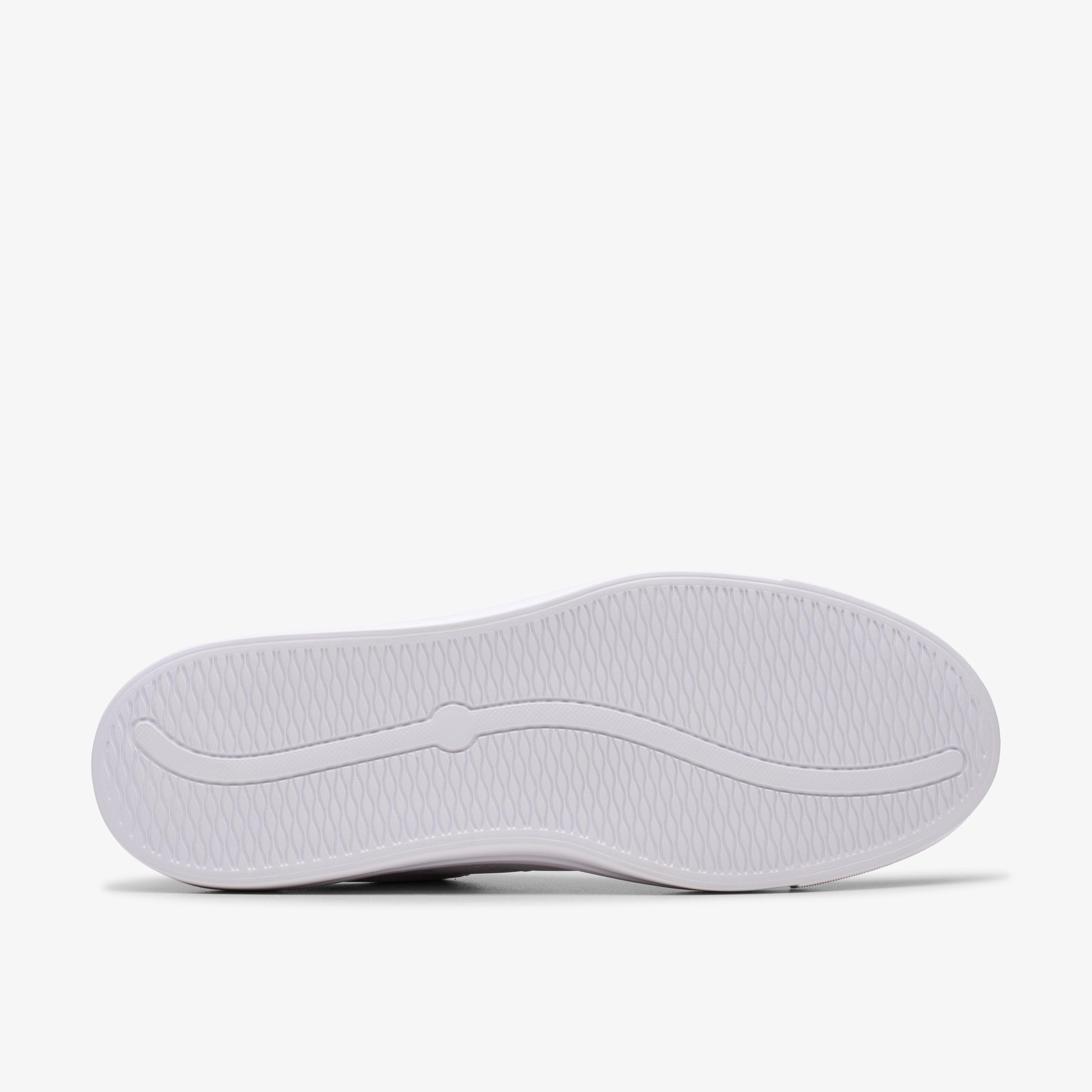 Makea Court White Leather