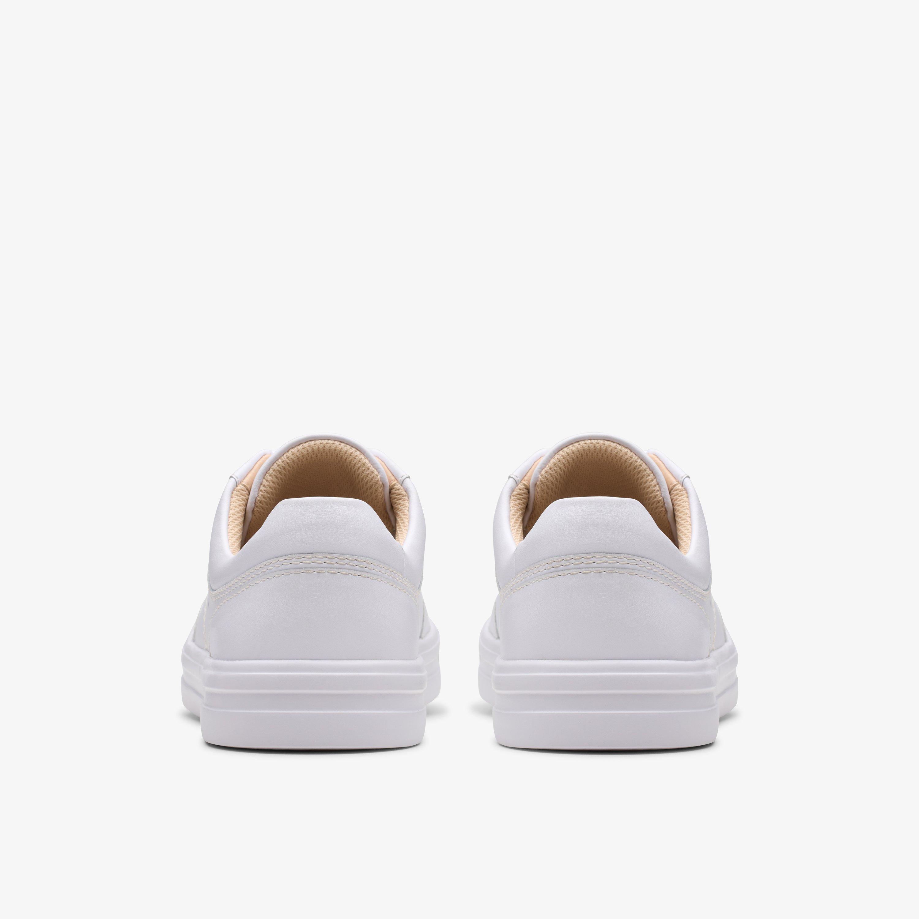 Makea Court White Leather