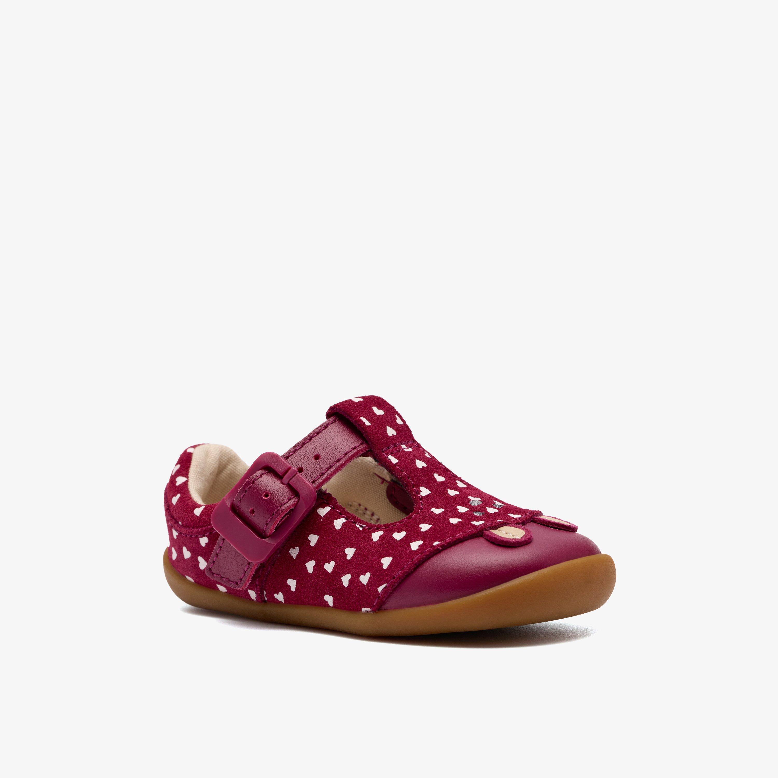 Roamer Halo Toddler Berry Pre Walker T Bar Shoes, view 4 of 6