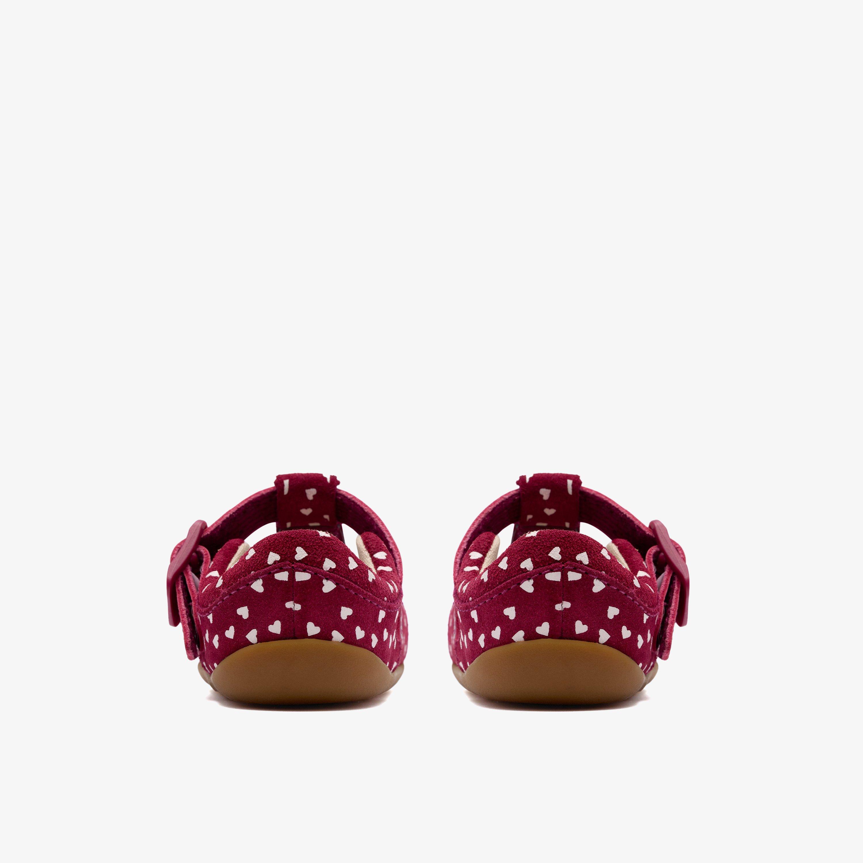 Roamer Halo Toddler Berry Pre Walker T Bar Shoes, view 5 of 6