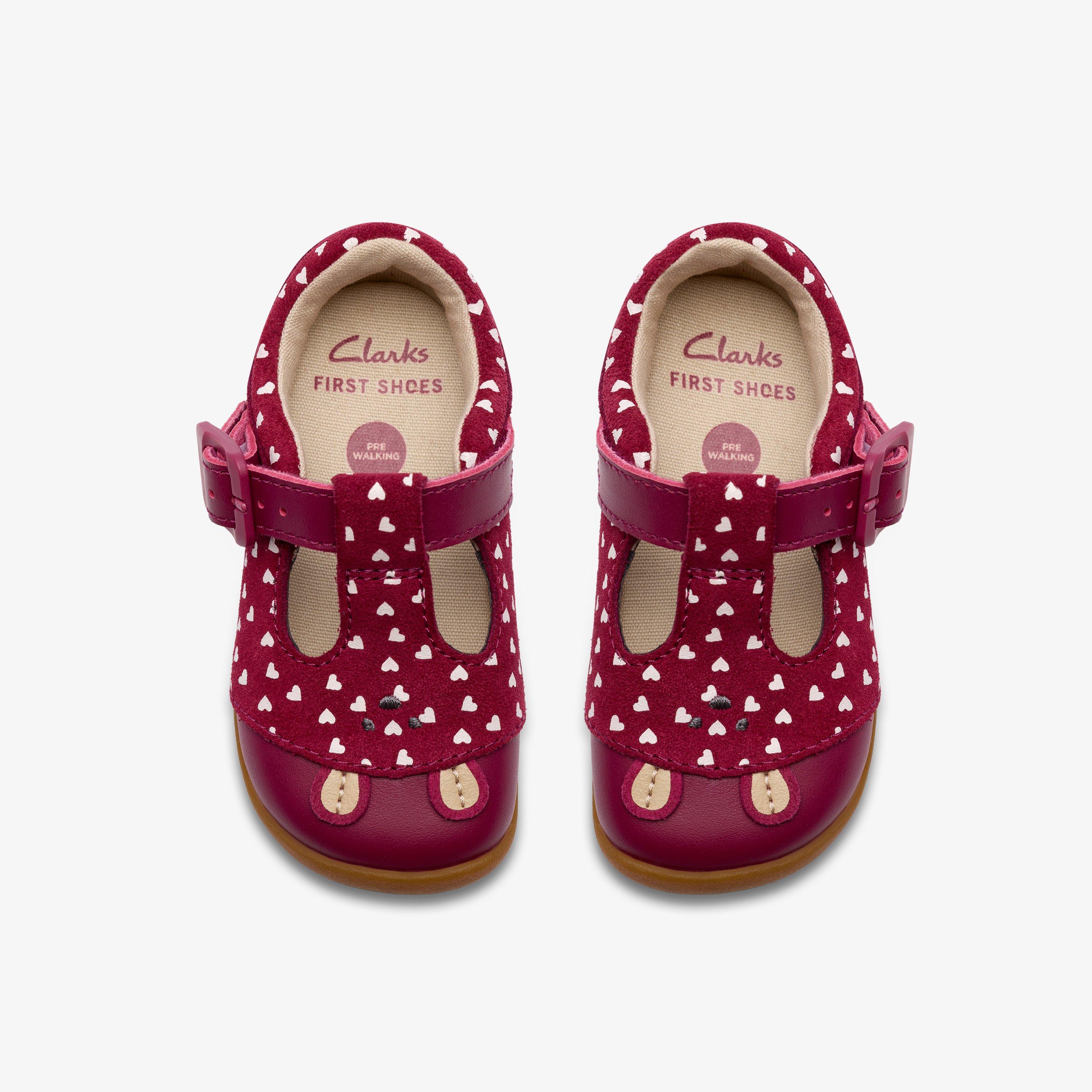 Roamer Halo Toddler Berry Pre Walker T Bar Shoes, view 6 of 6