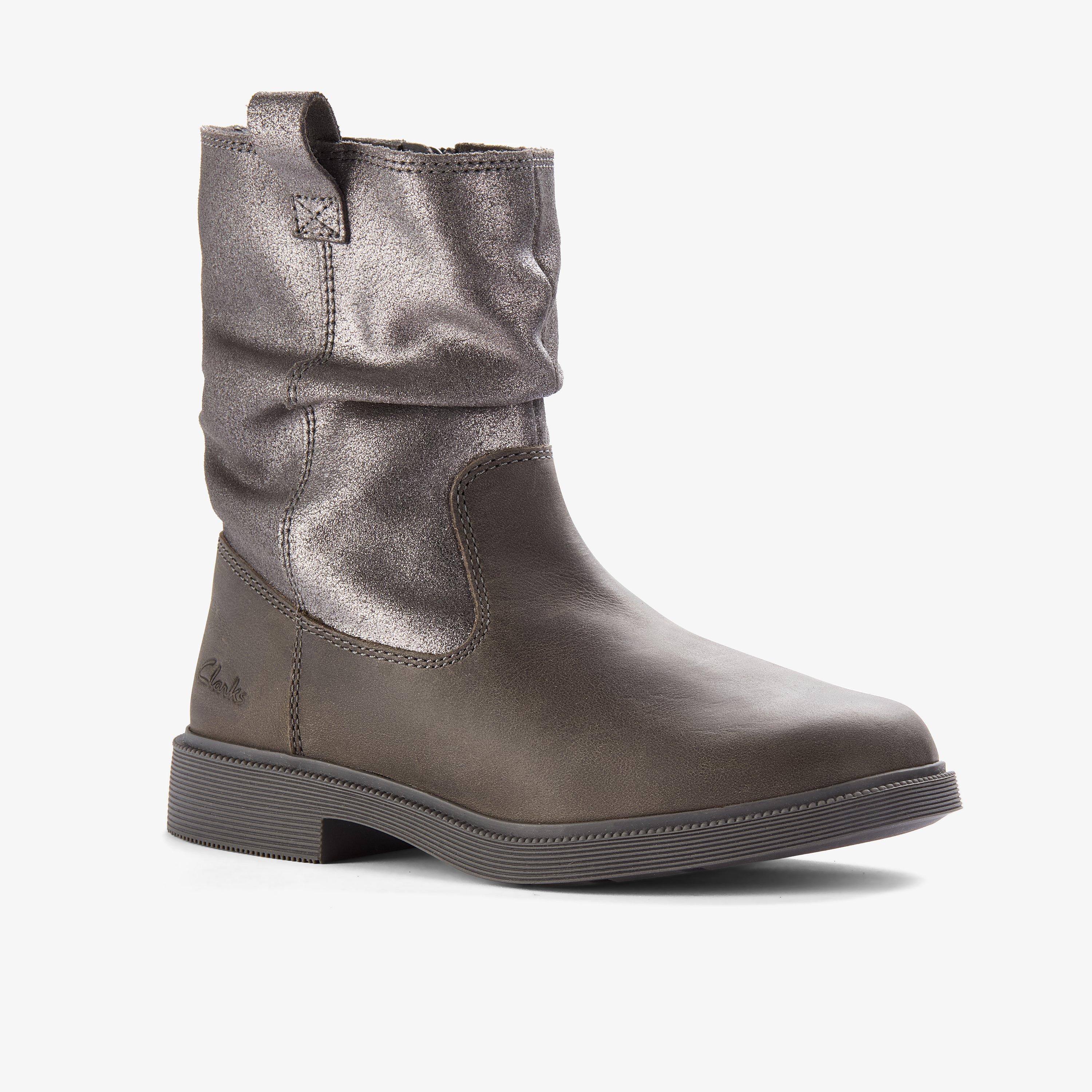 Oaklyn Top K. Pewter Suede