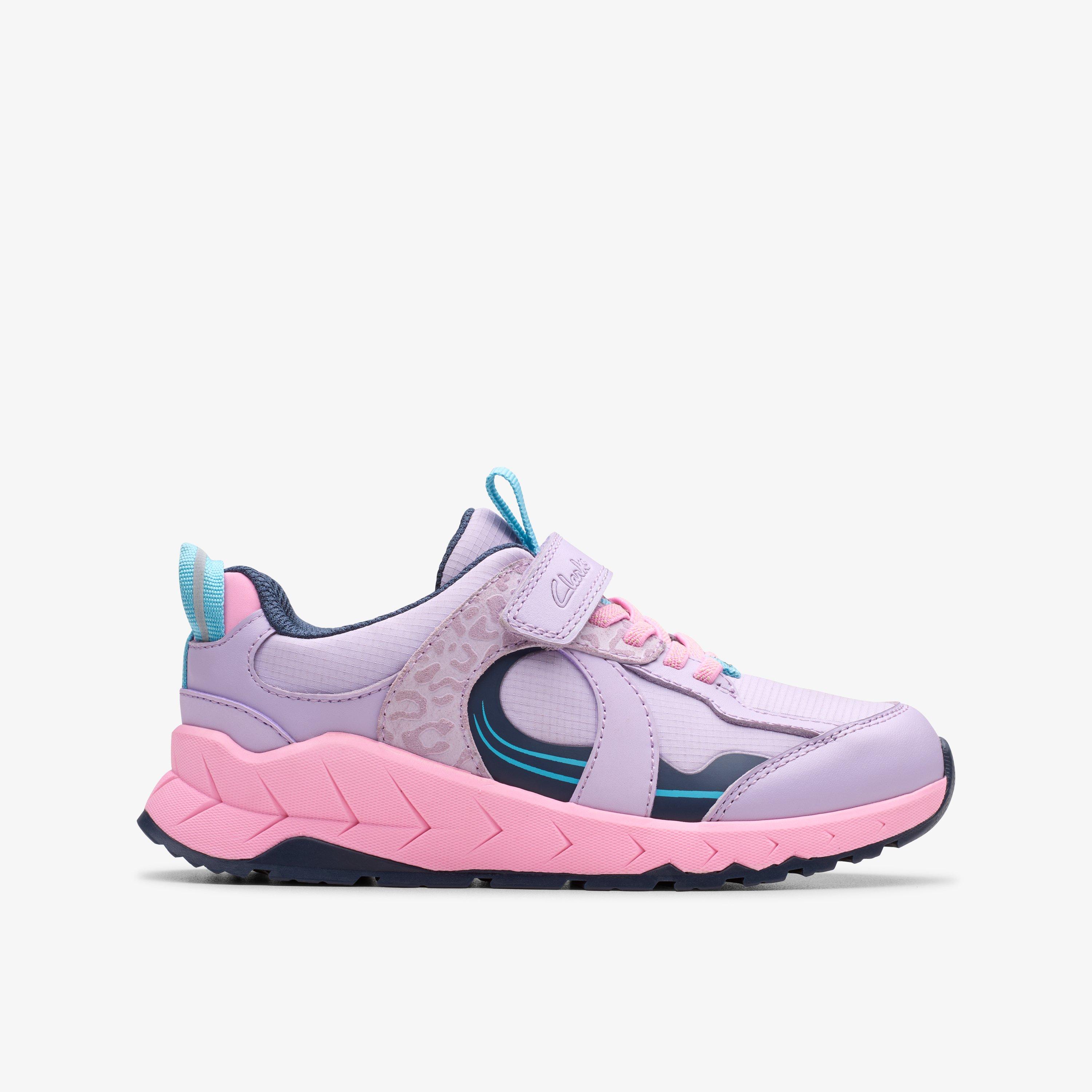 Selva Hero Kid Lilac Combination Trainers Riptape, view 1 of 6