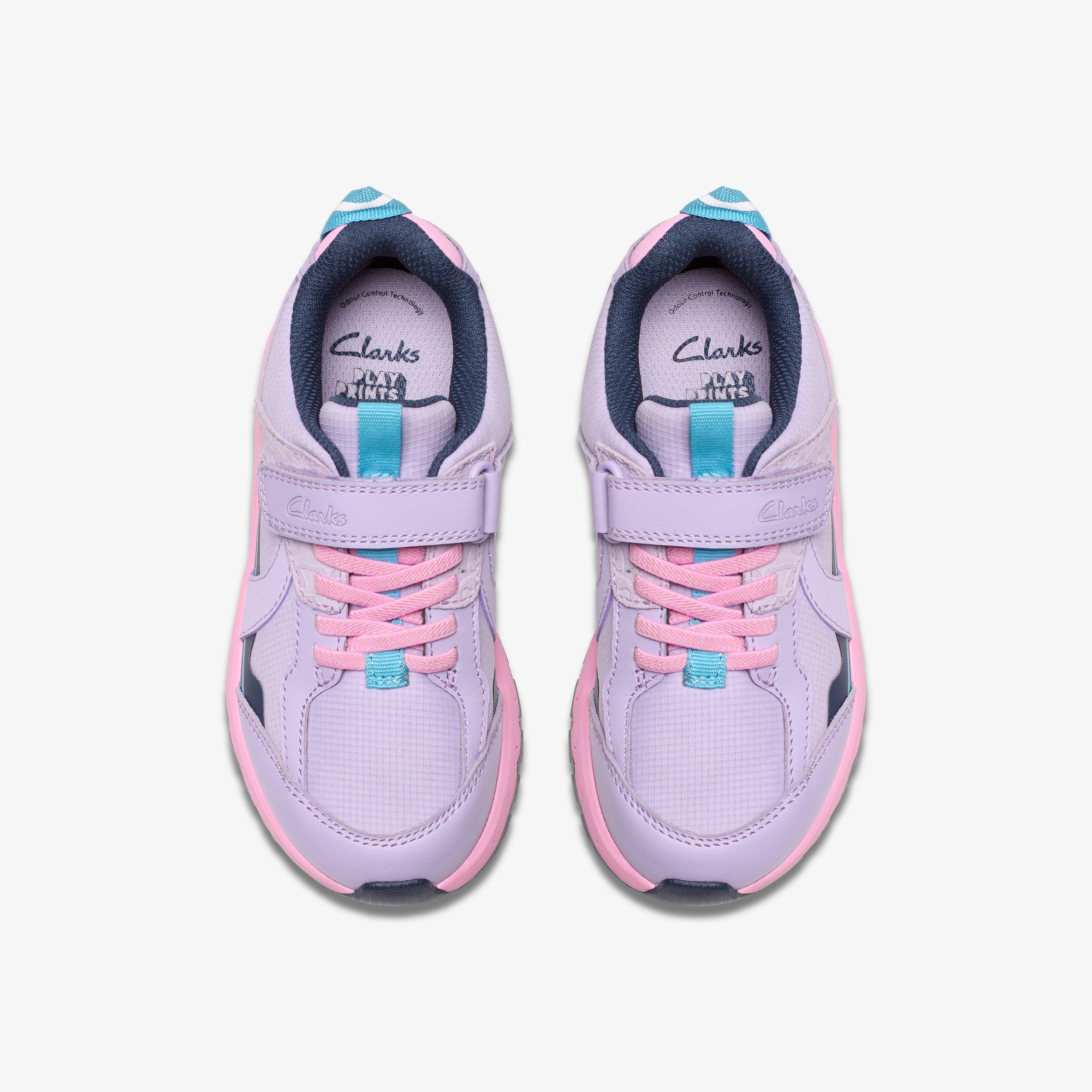 Selva Hero Kid Lilac Combination Trainers Riptape, view 6 of 6
