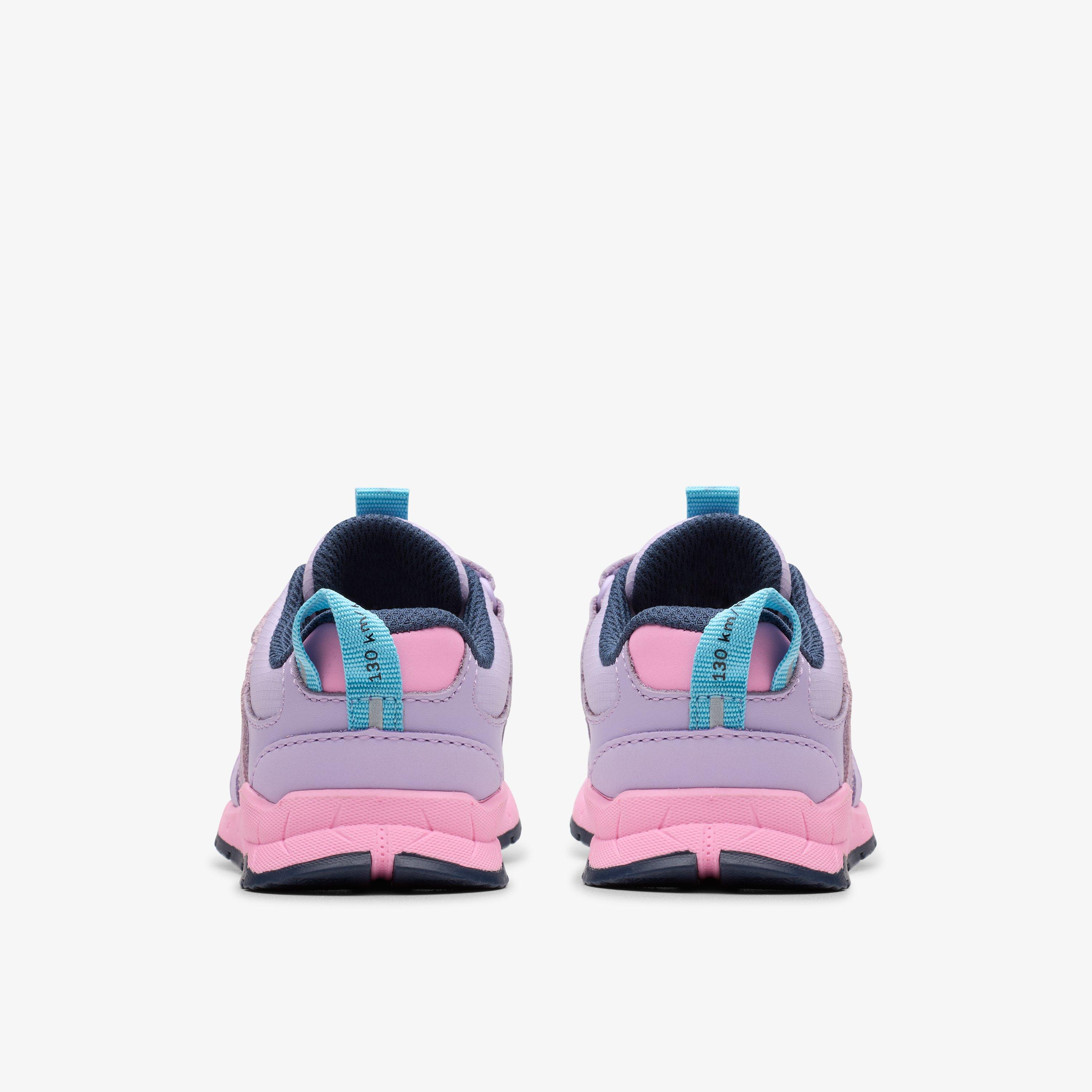 Selva Hero Toddler Lilac Combination Trainers Riptape, view 5 of 6