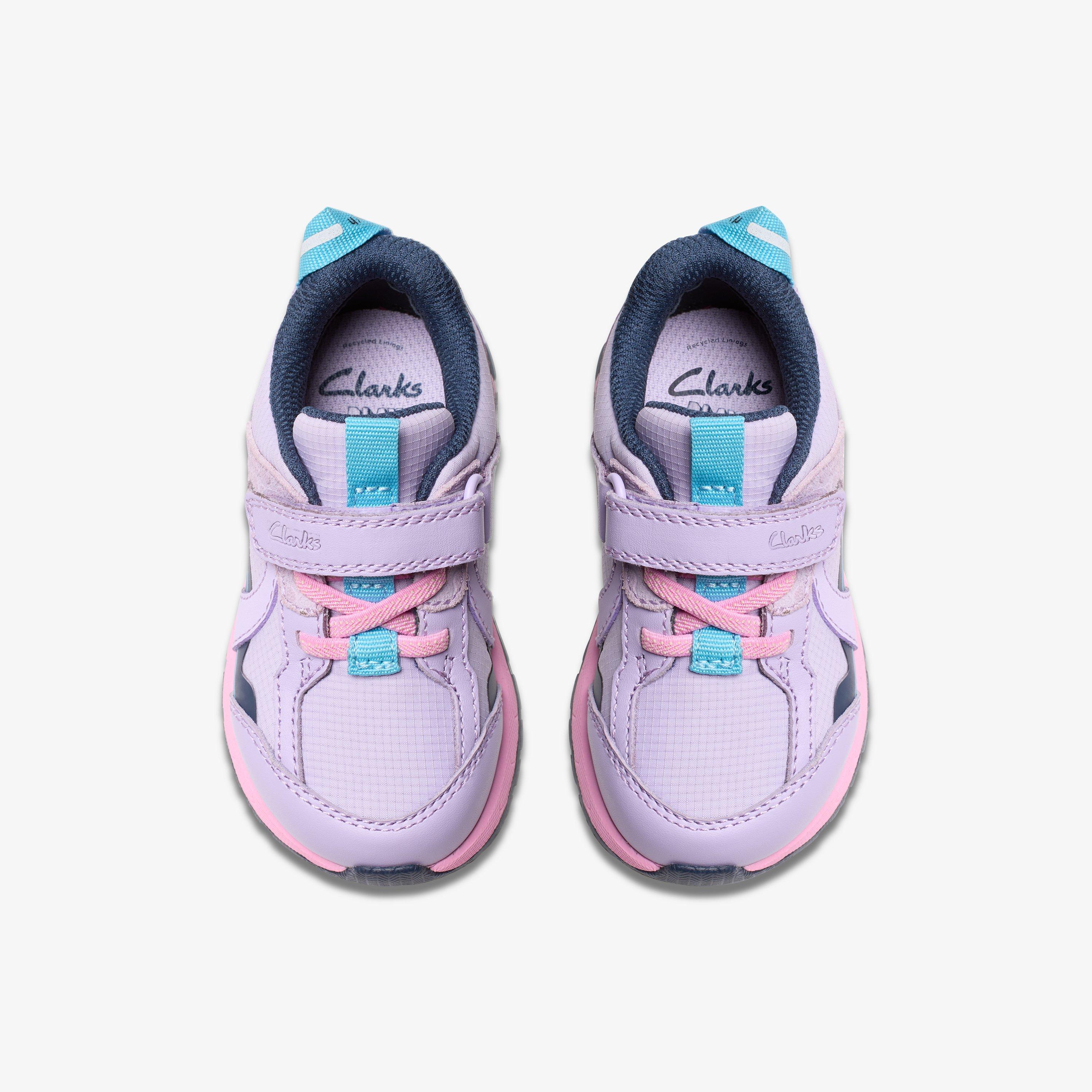 Selva Hero Toddler Lilac Combination Trainers Riptape, view 6 of 6