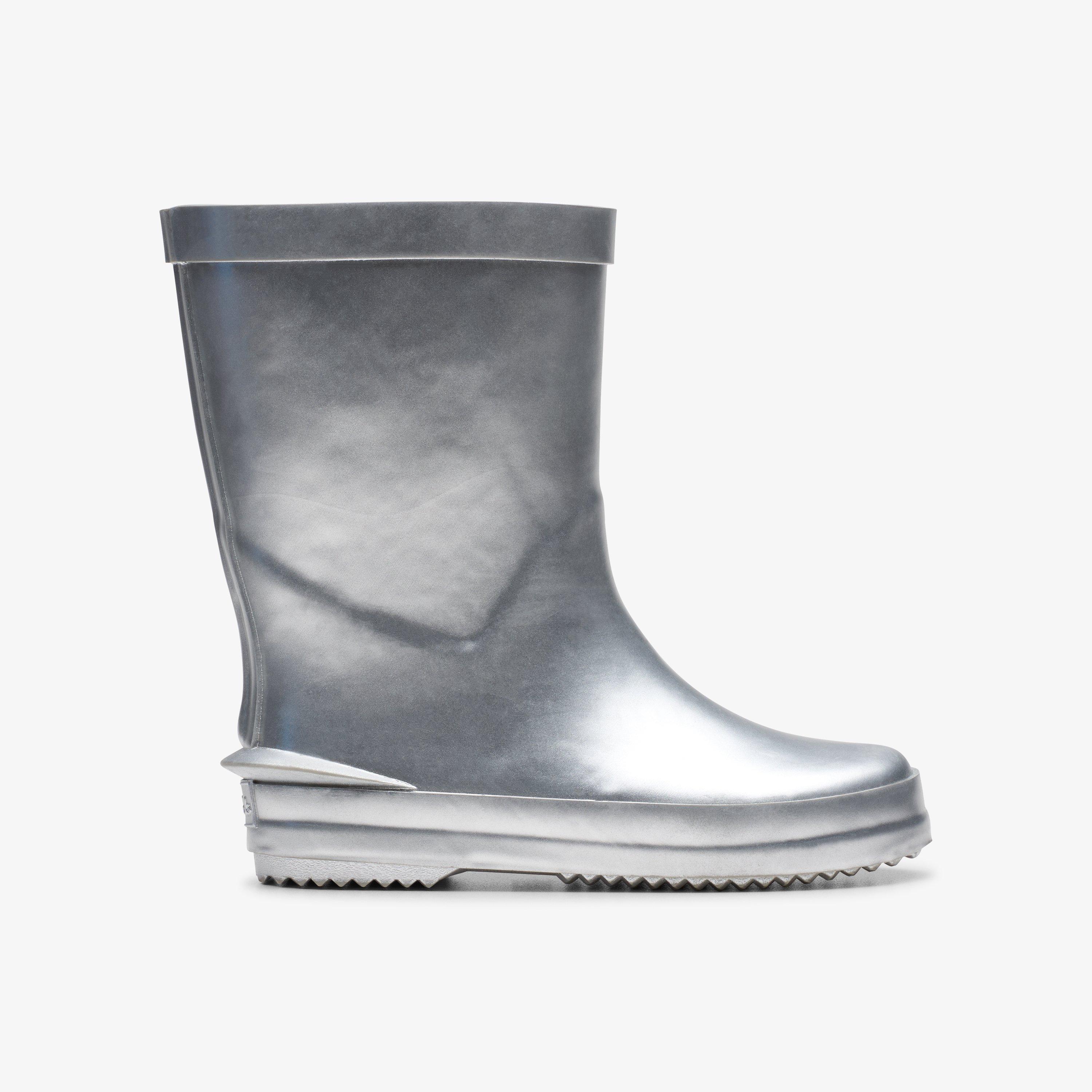 Tarri Run Toddler Silver Wellies, view 1 of 6