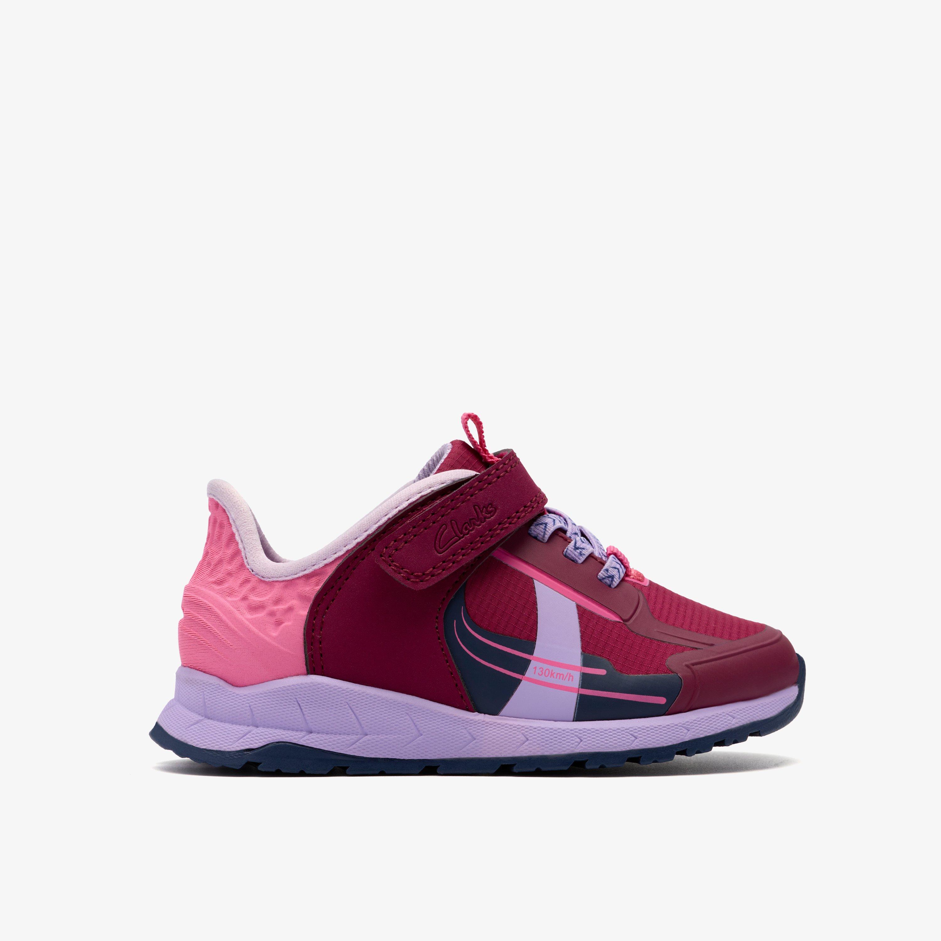 Selva Lane Toddler Berry Combination Trainers Riptape, view 1 of 6