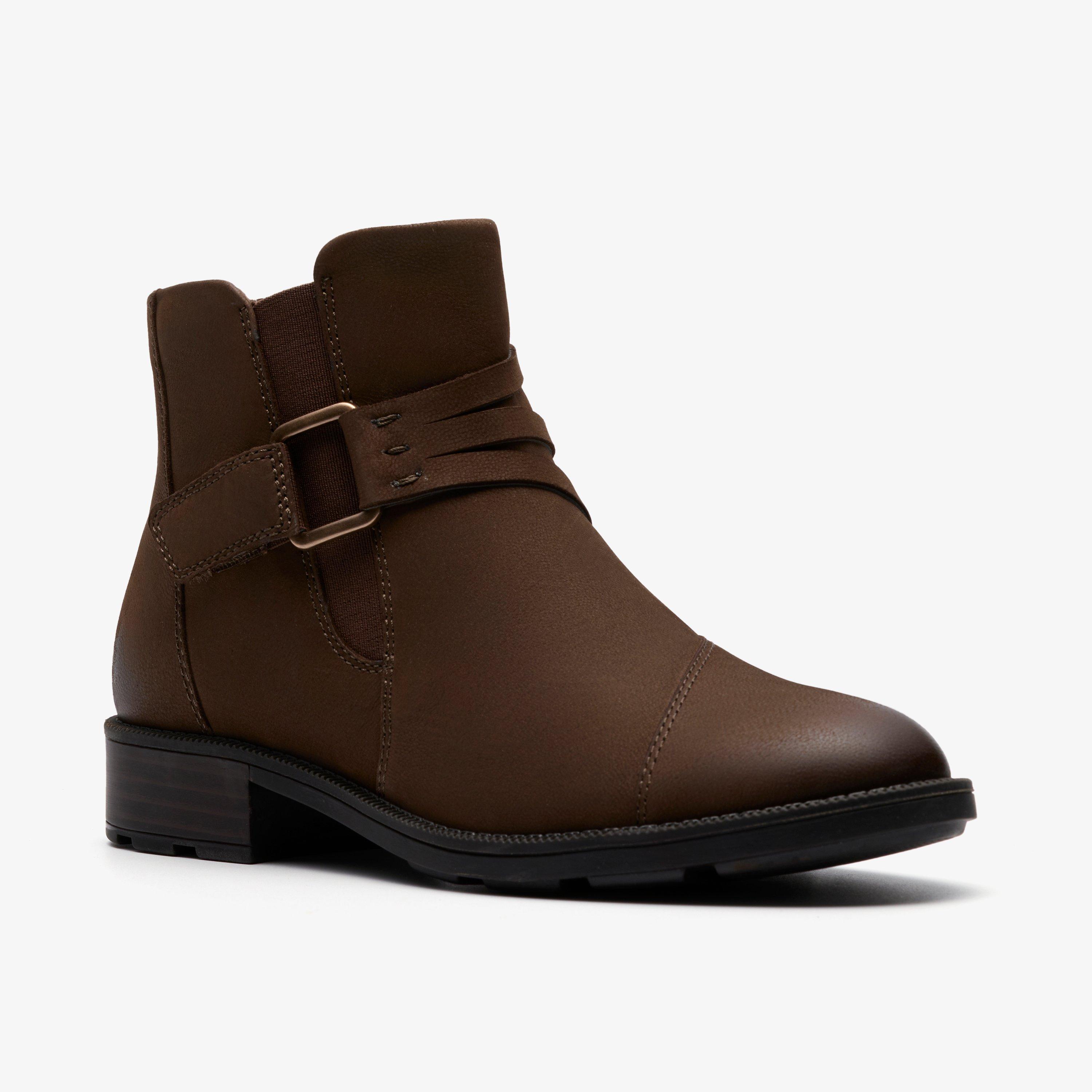 Adalynn Faye Mushroom Nubuck Ankle Boots, view 4 of 6