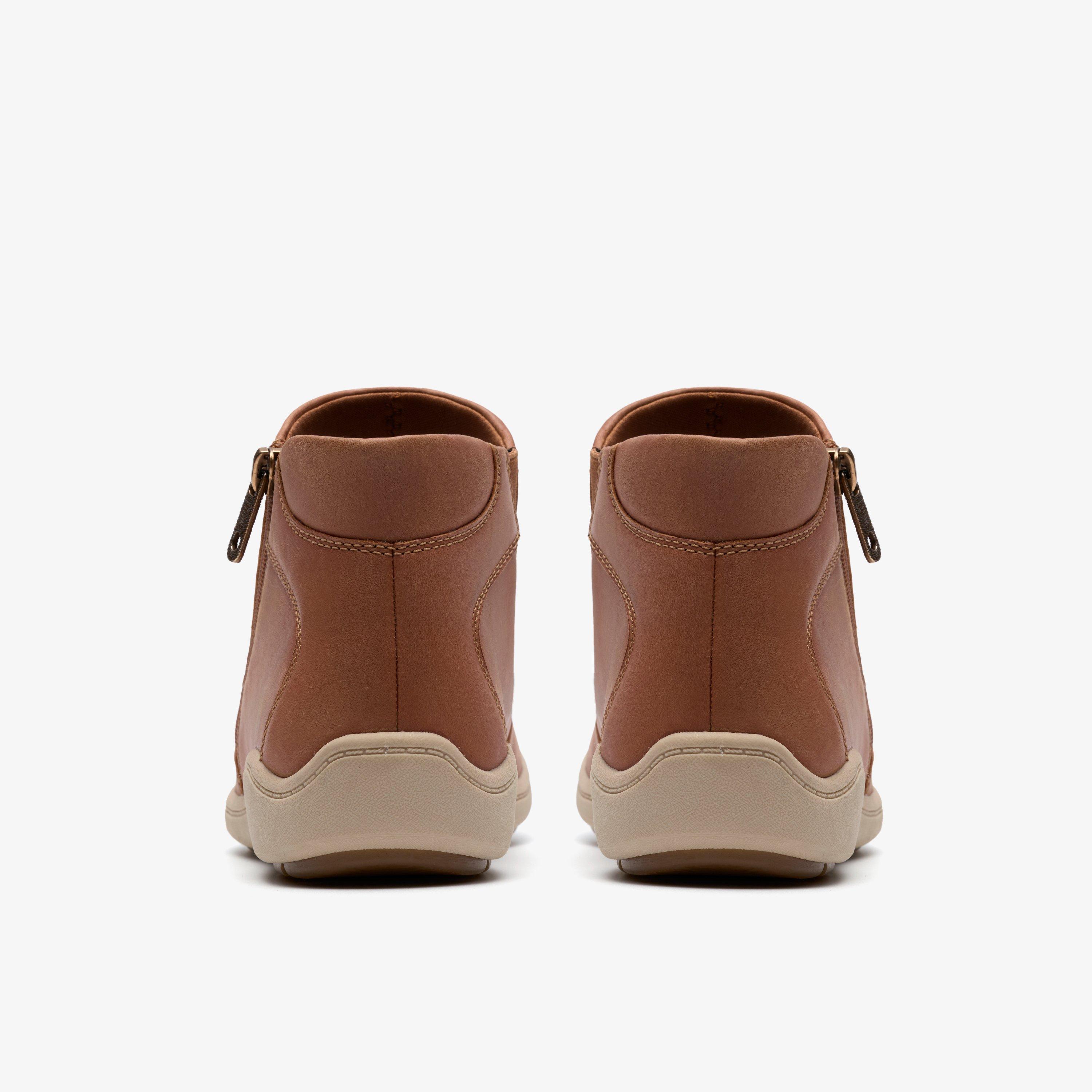 Bryianne Carly Tan Leather Ankle Boots, view 5 of 6