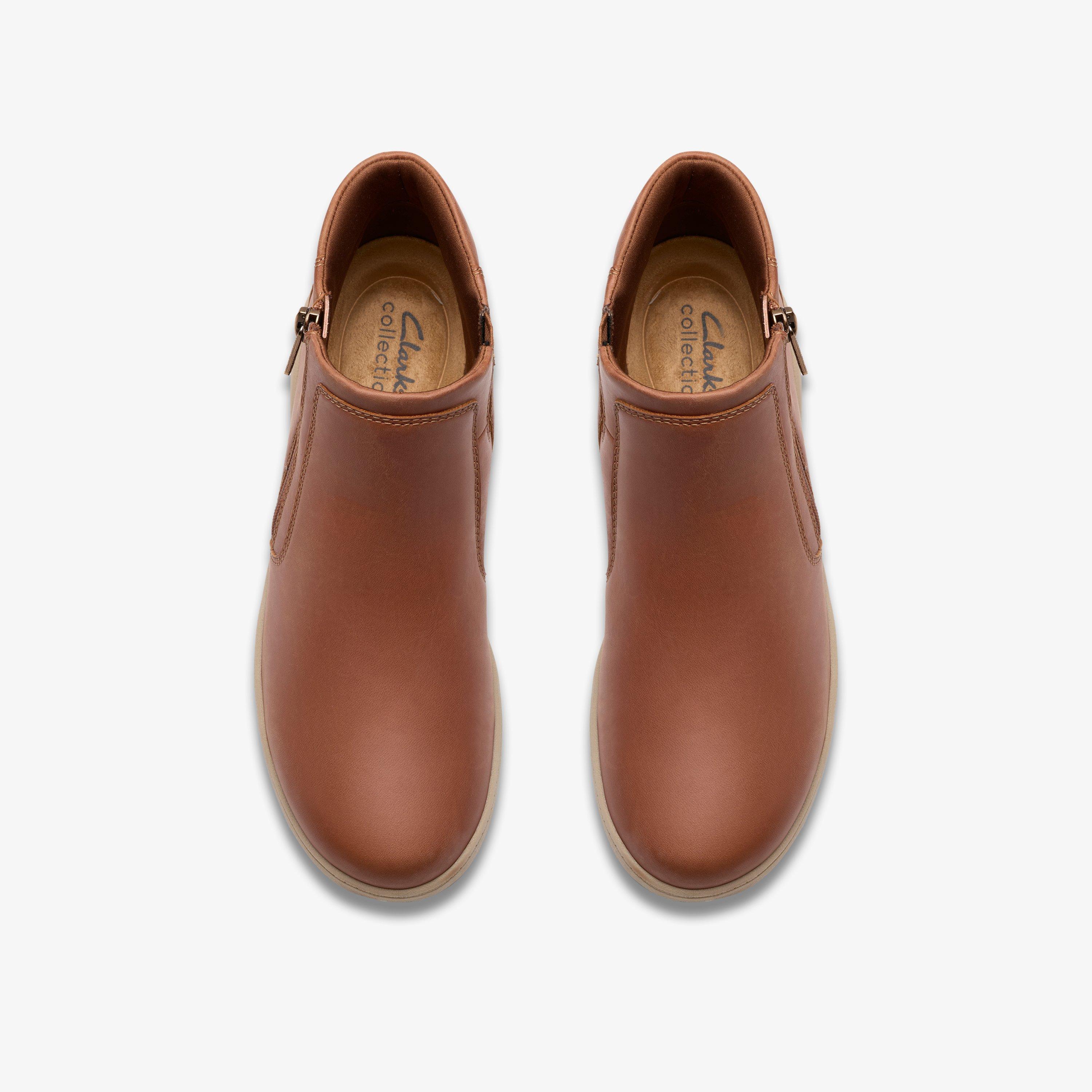 Bryianne Carly Tan Leather Ankle Boots, view 6 of 6
