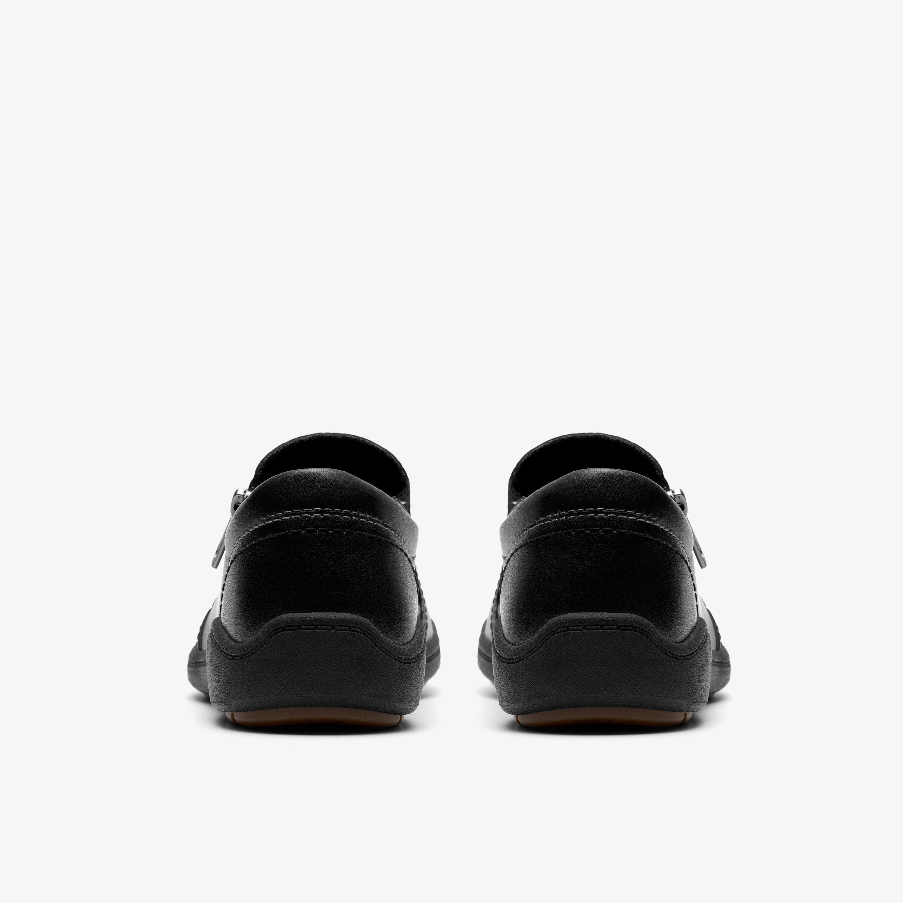 Bryianne Ashly Black Leather Slip Ons, view 5 of 6