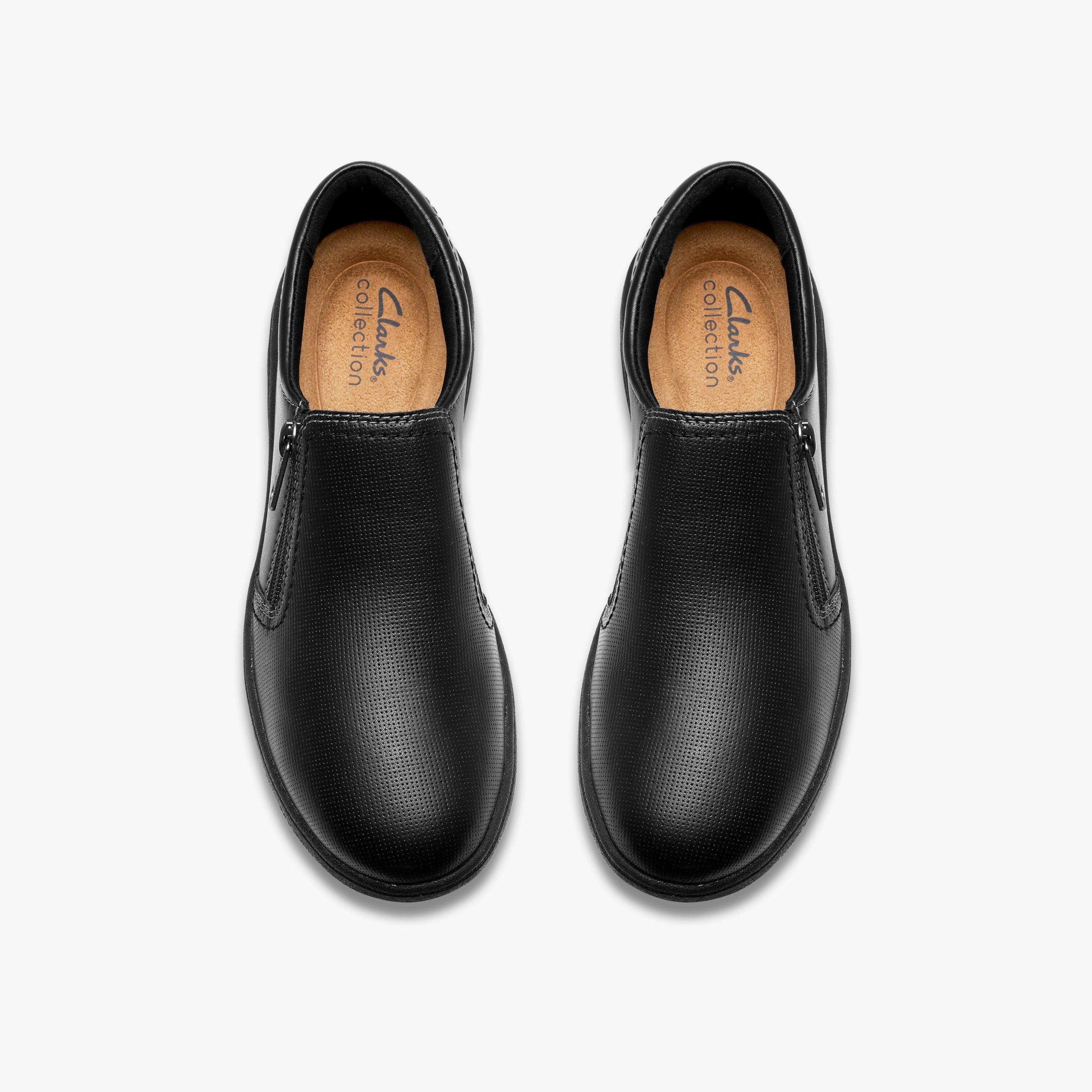 Bryianne Ashly Black Leather Slip Ons, view 6 of 6