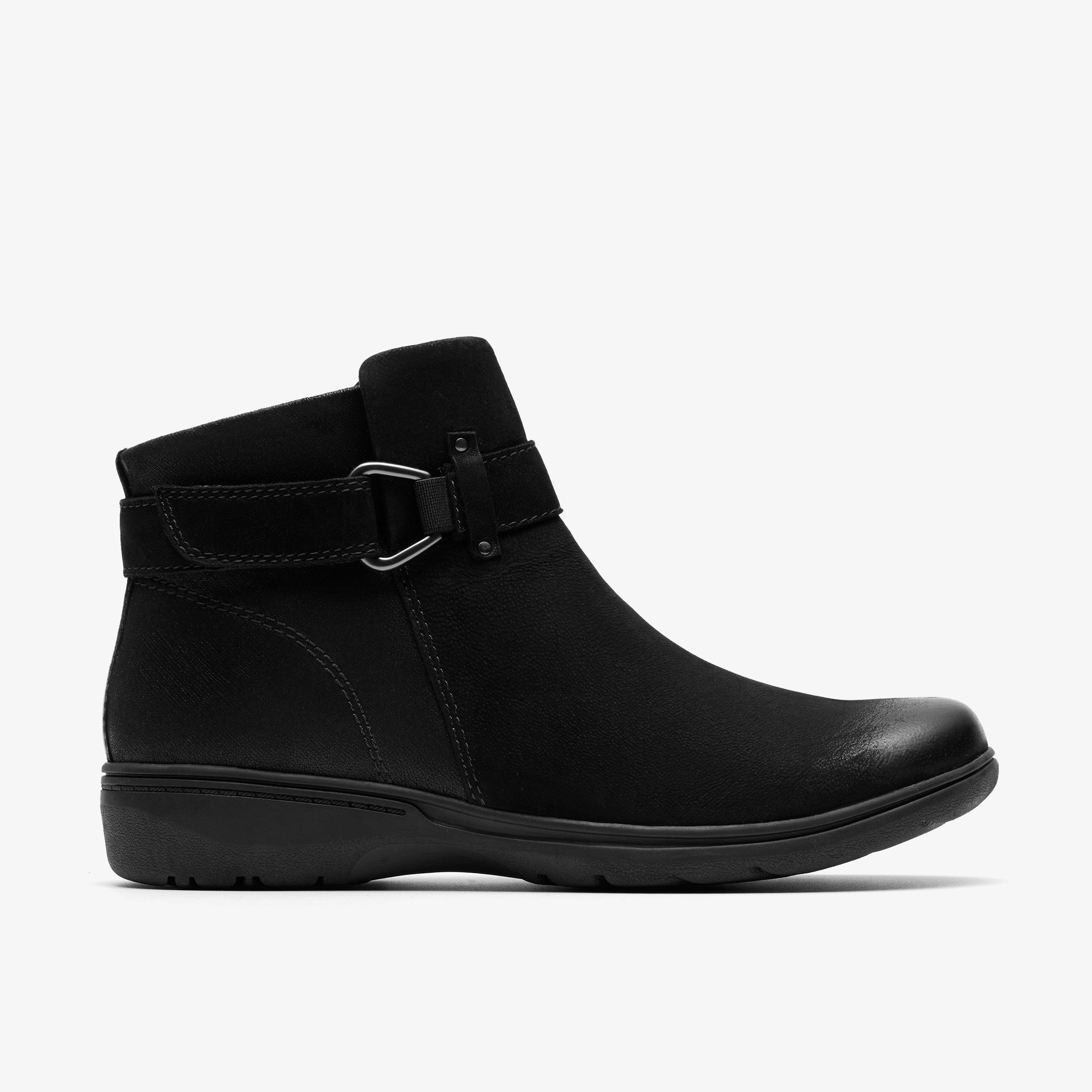 Carleigh Drift Black Combination Ankle Boots, view 1 of 8