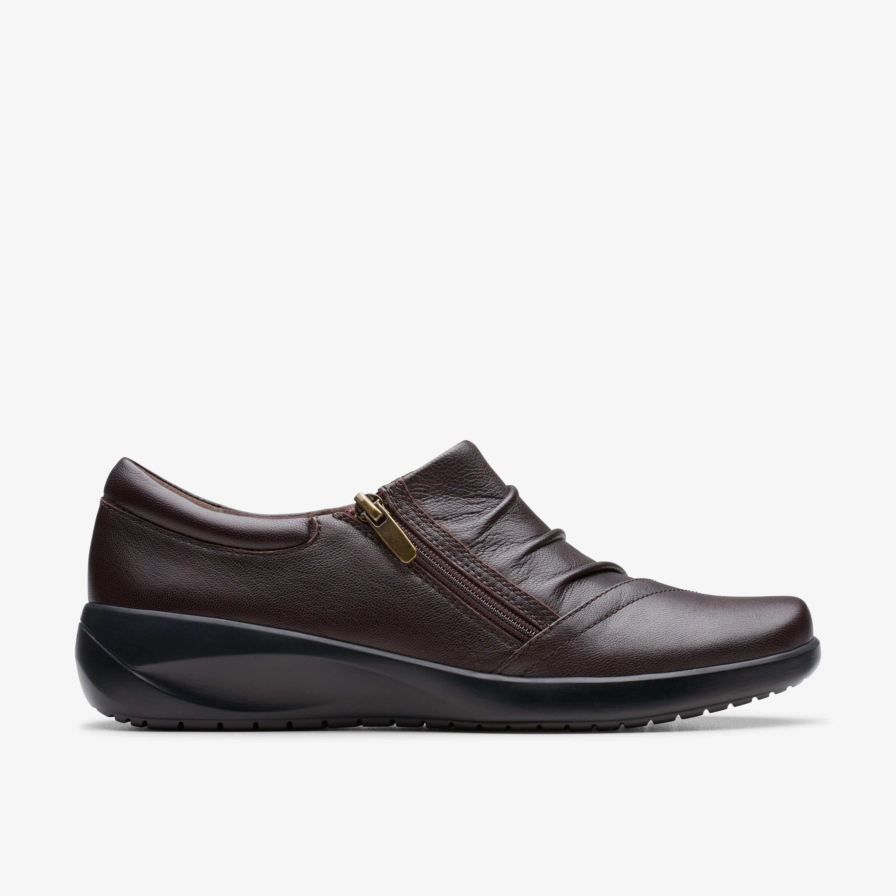 Kaetlyn Mila Chocolate Leather Loafers Slip Ons, view 1 of 6