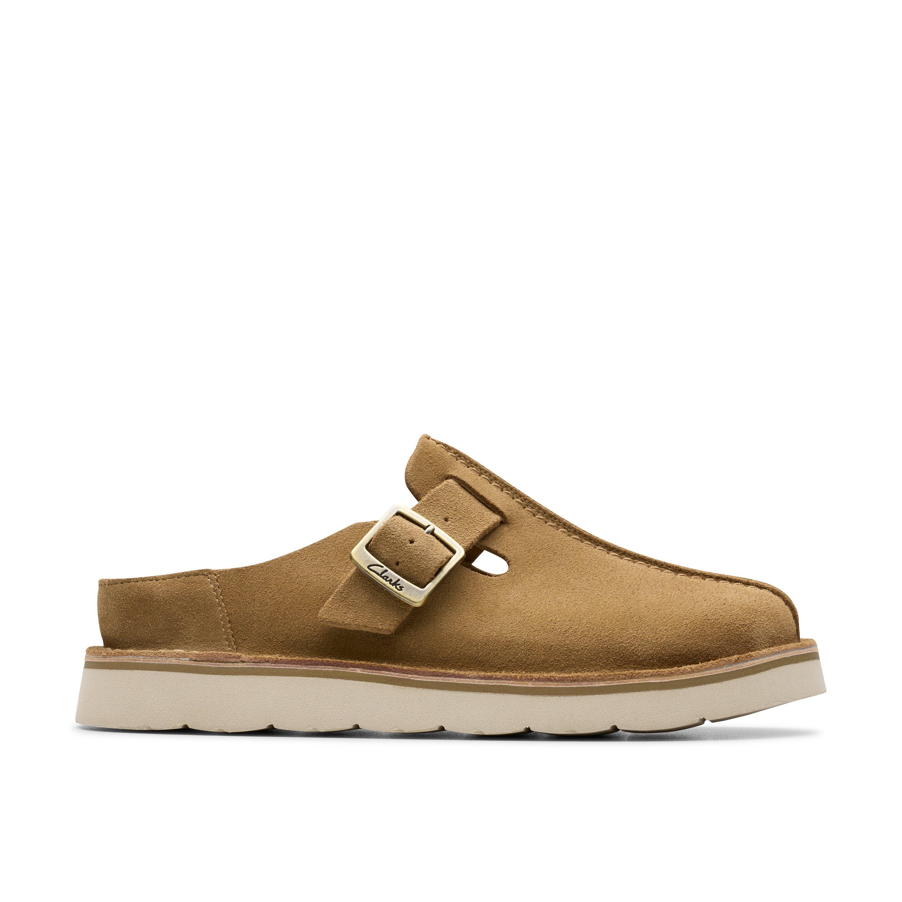 Clarks Women's Beige Suede Solsbury Mule Standard Fit