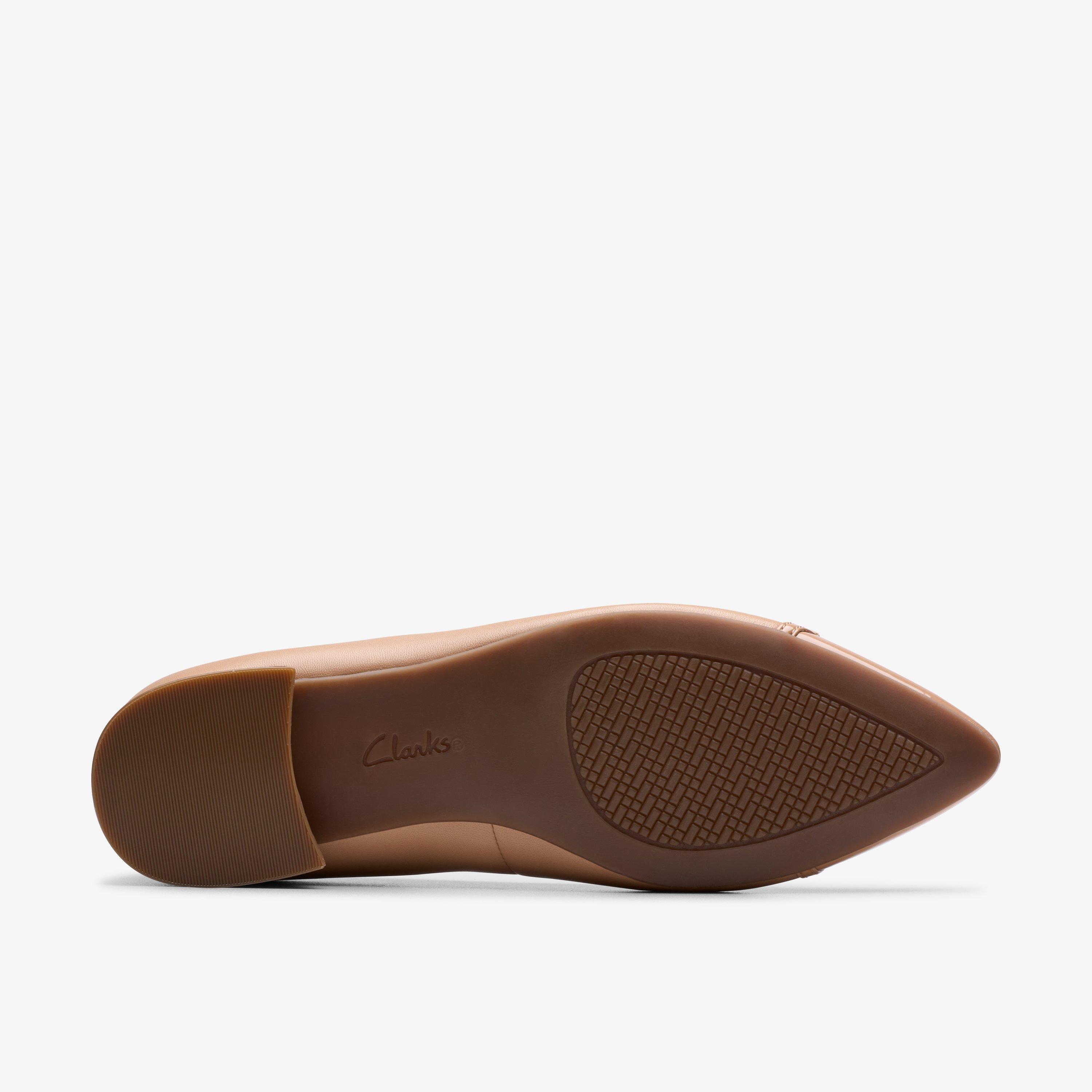Womens Natalyn Dk Beige Leather Slip-Ons | Clarks