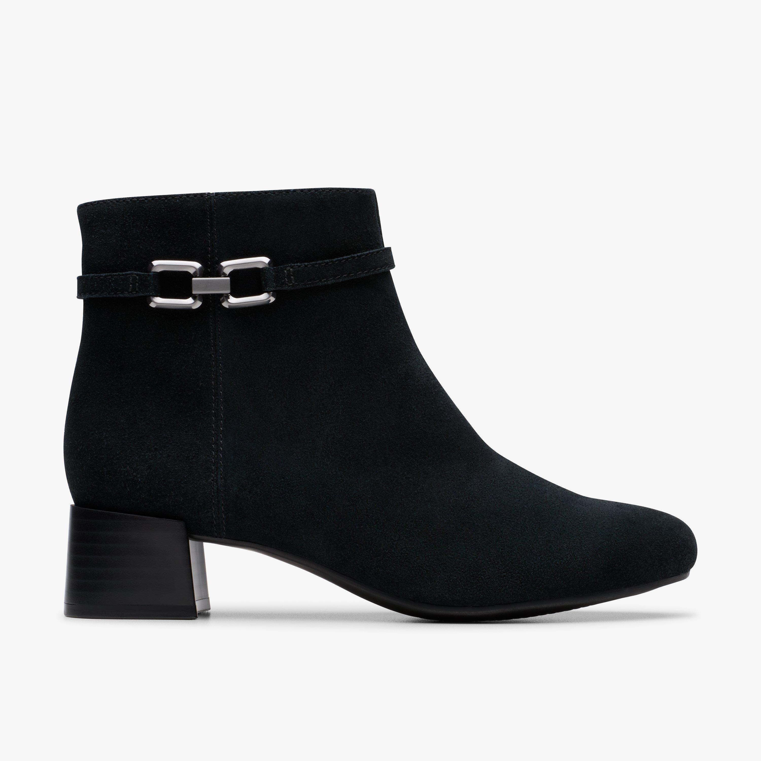 Iridessa Air Black Suede Ankle Boots, view 1 of 8