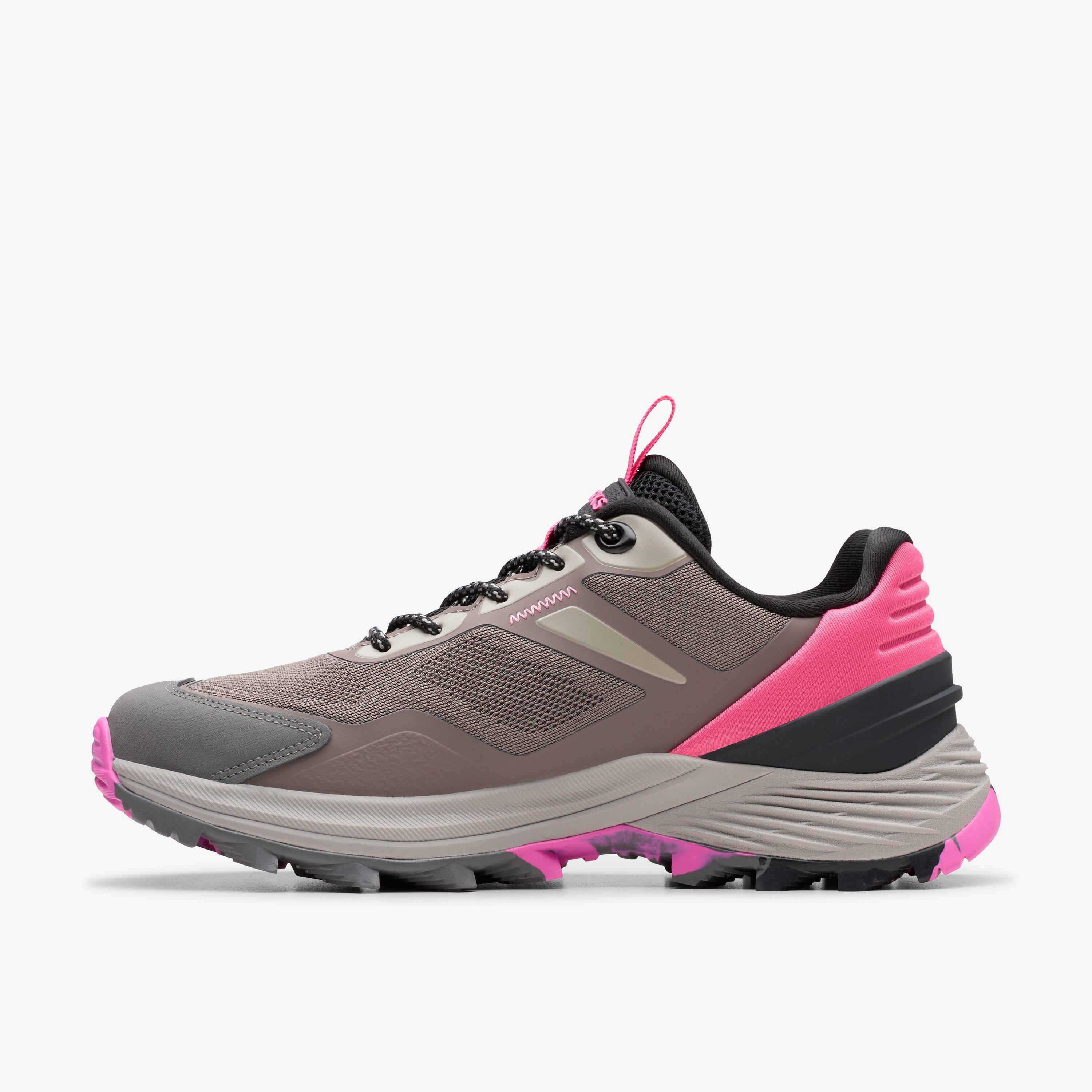 Laila Trail Grey Combination Trainers Walking, view 2 of 6