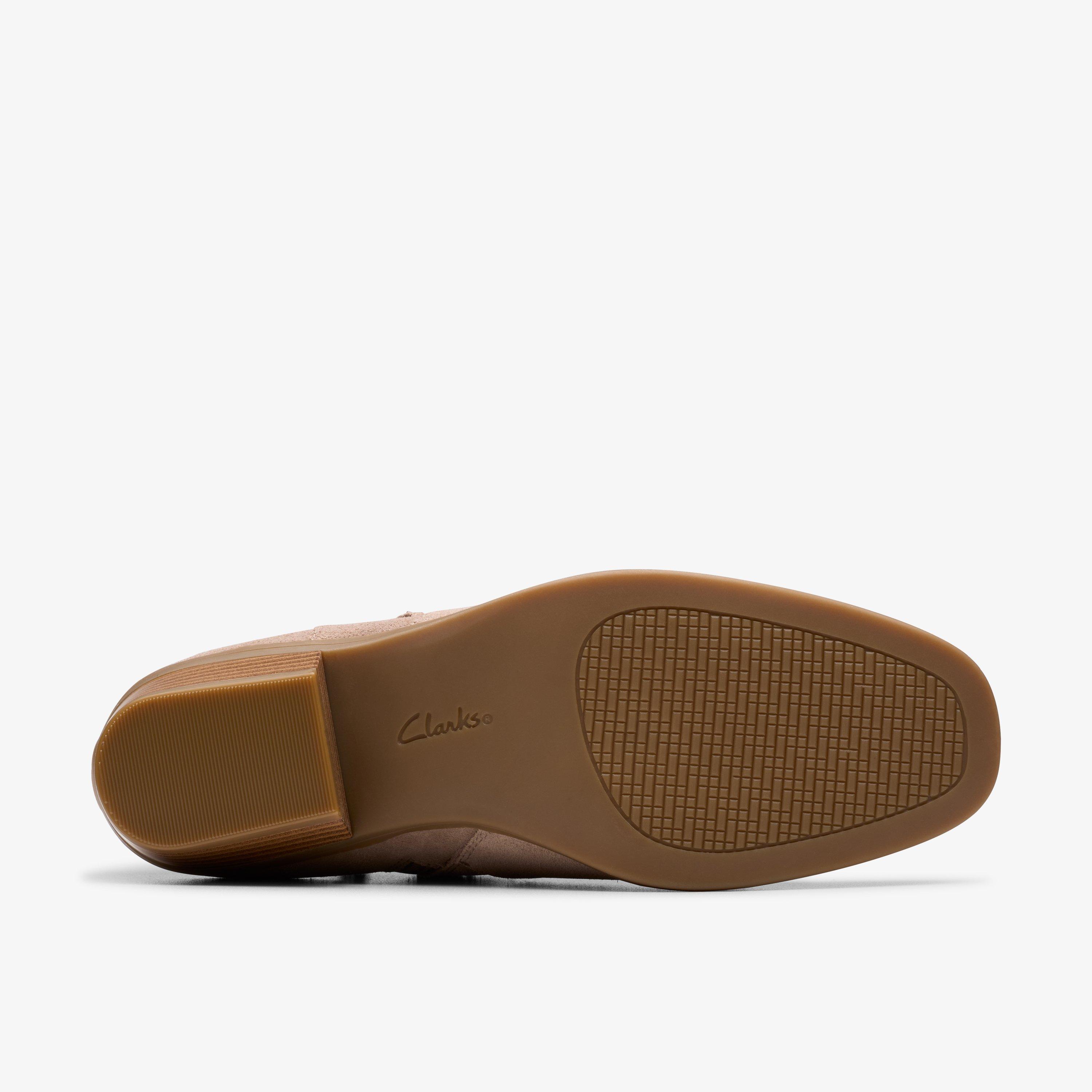 Stivaletto Clarks Danyelle Wish Donna | Tomaia In Tessuto Con Hardware A Vista | Suola Flessibile TPR E Plantare Ultimative Comfort | Tacco 45 Mm