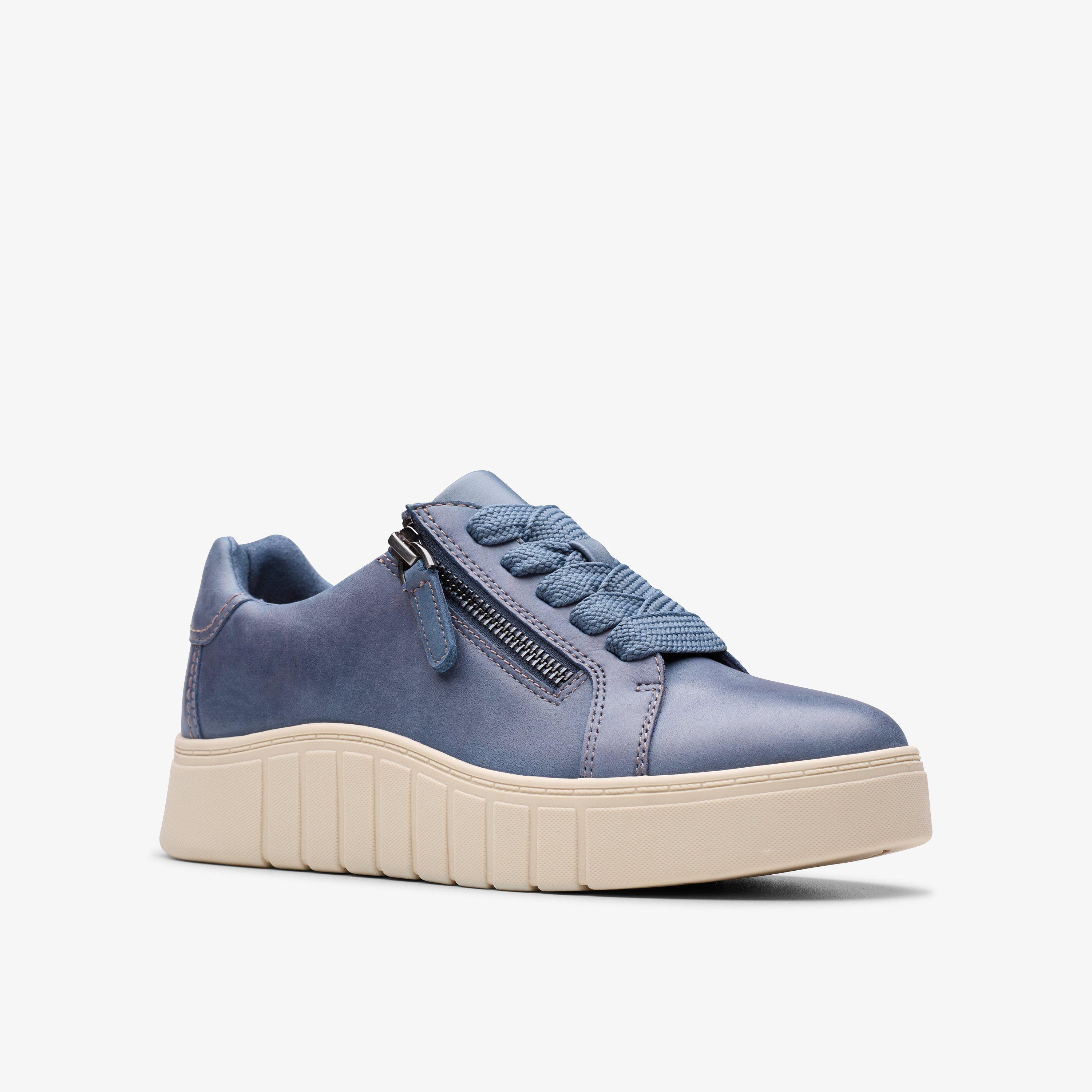 Femmes Mykah Joy Cuir Blanc Cassé Baskets à Lacets