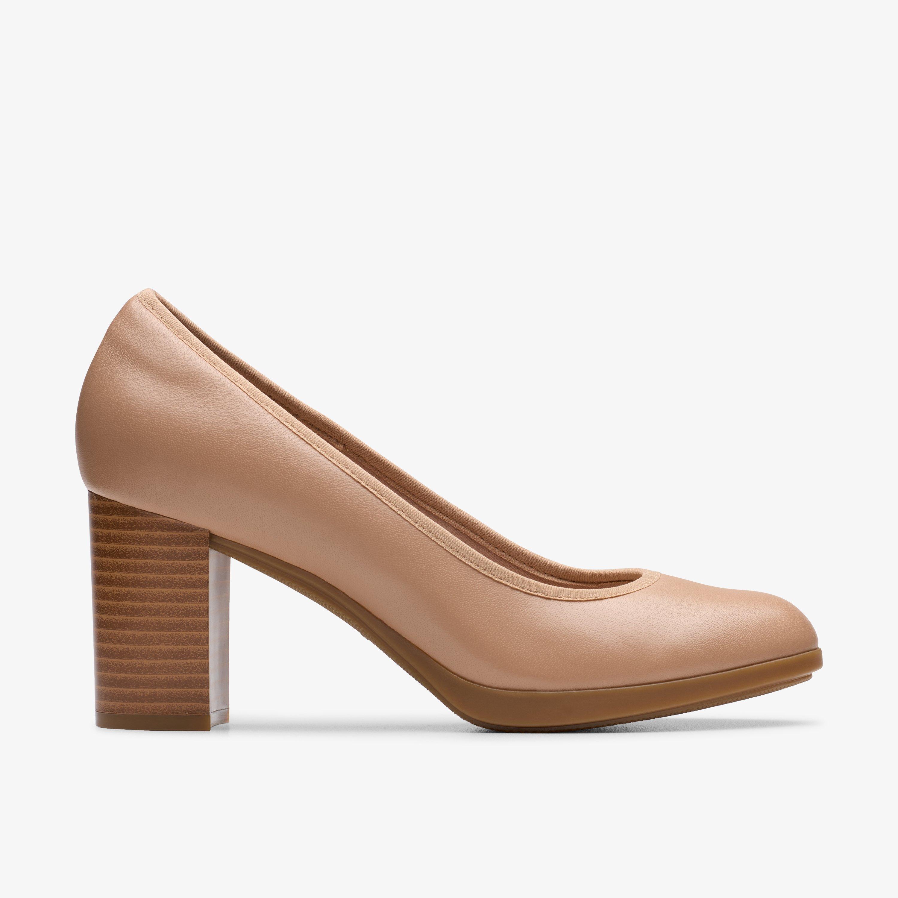 Bayla Carly Warm Beige Leather Pumps, view 1 of 6