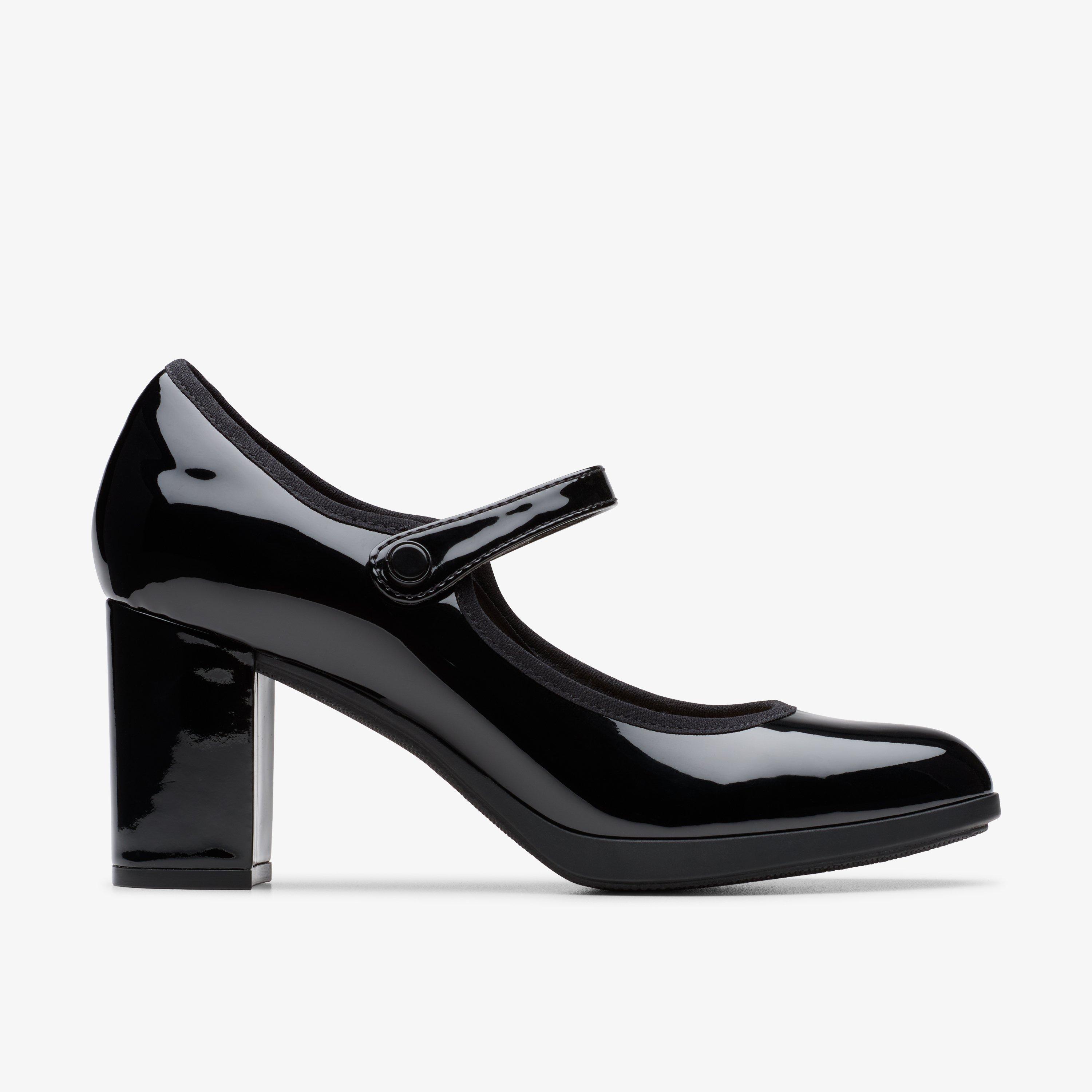 Bayla Lily Black Patent Mary Jane Heels, view 1 of 6