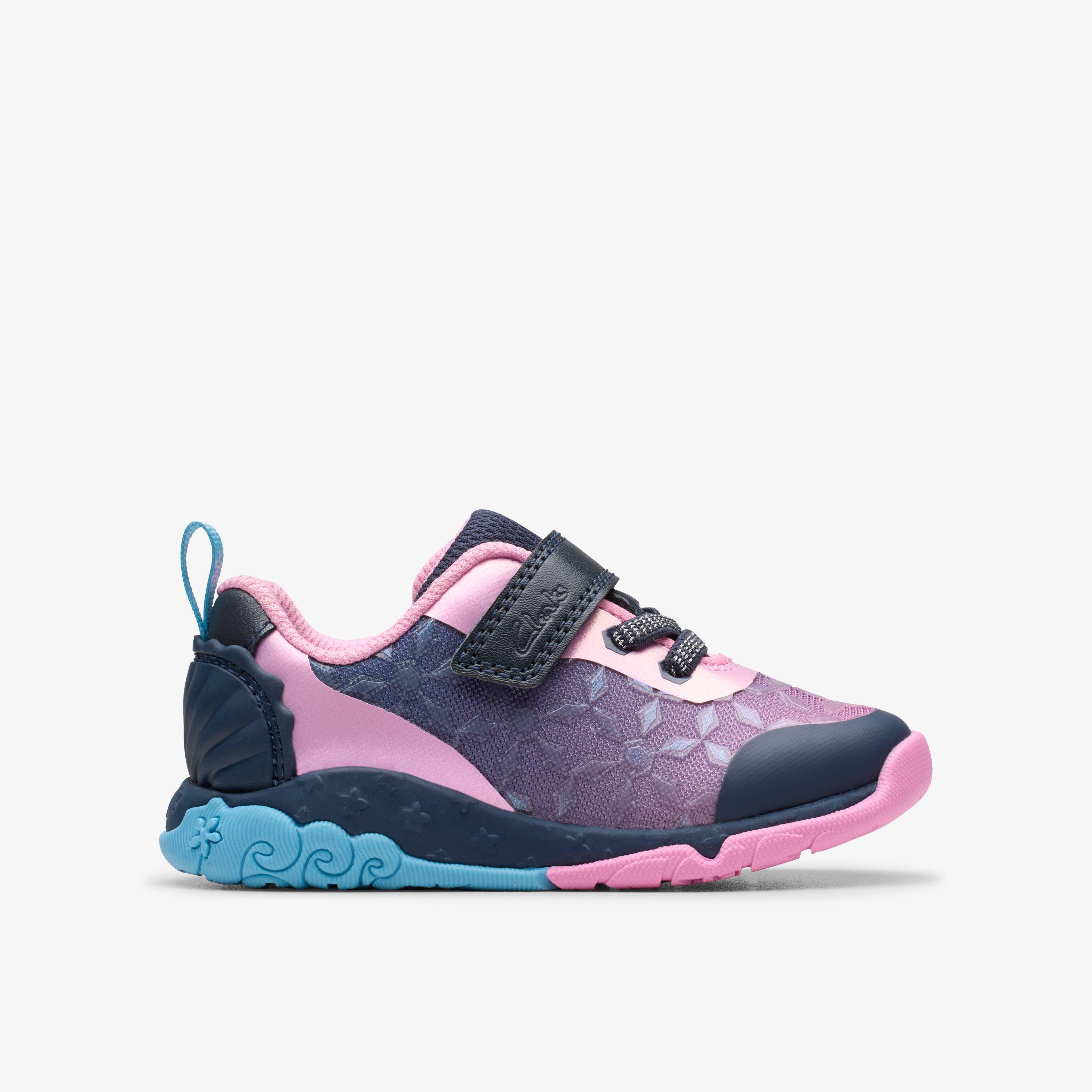 Tidal Trail Toddler Navy Trainers Riptape, view 1 of 7