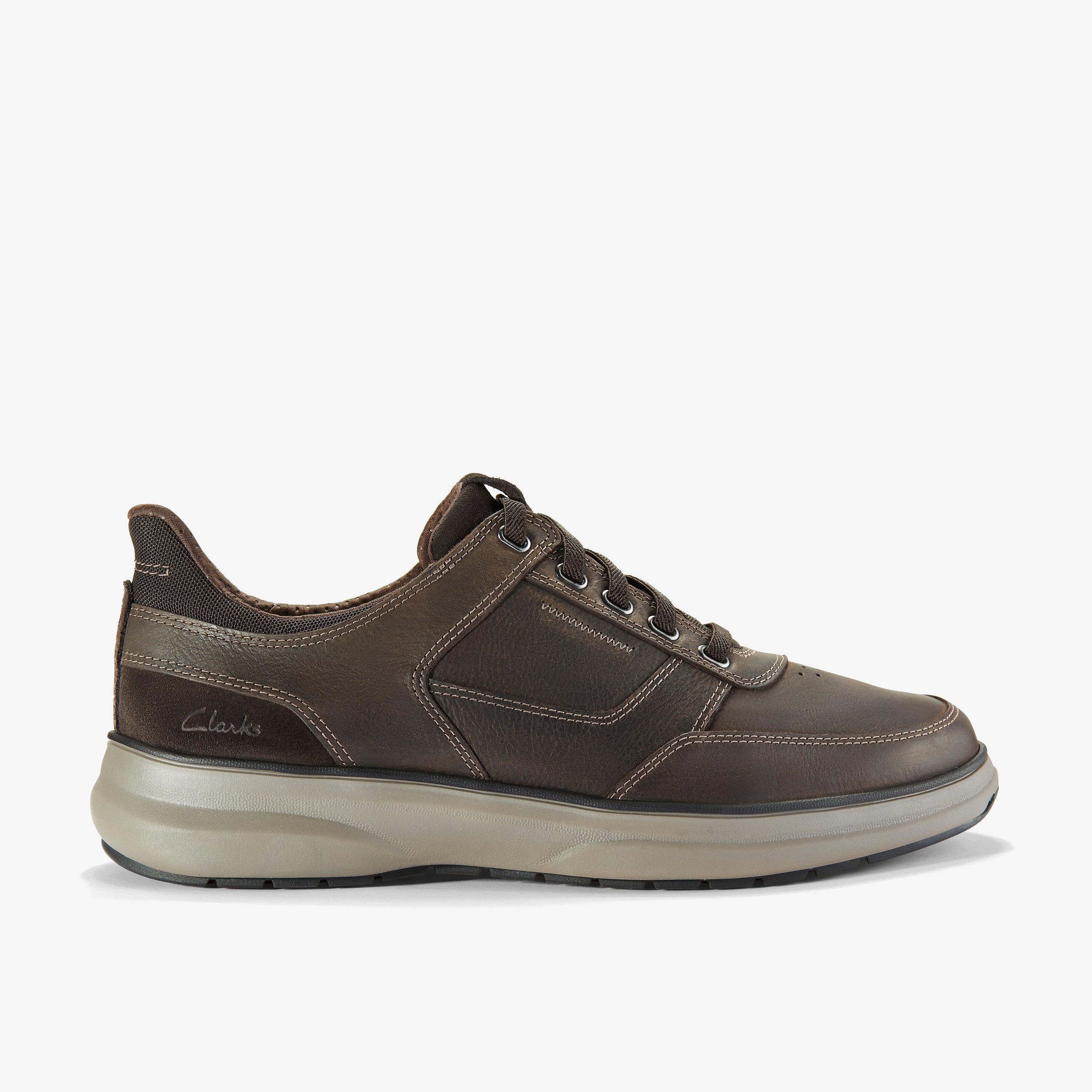Clarks Mullan Easy Dark Brown Lea size 12