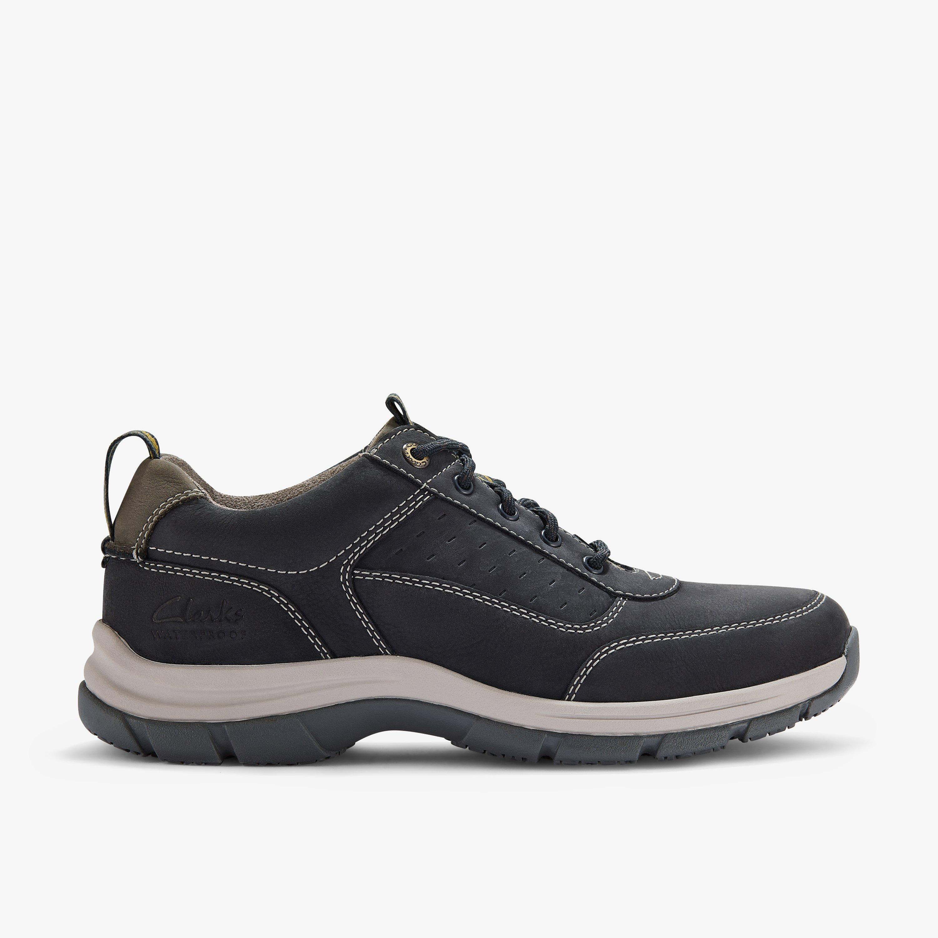 Spypath Ox Navy Nubuck Trainers Lace Up Walking, view 1 of 8