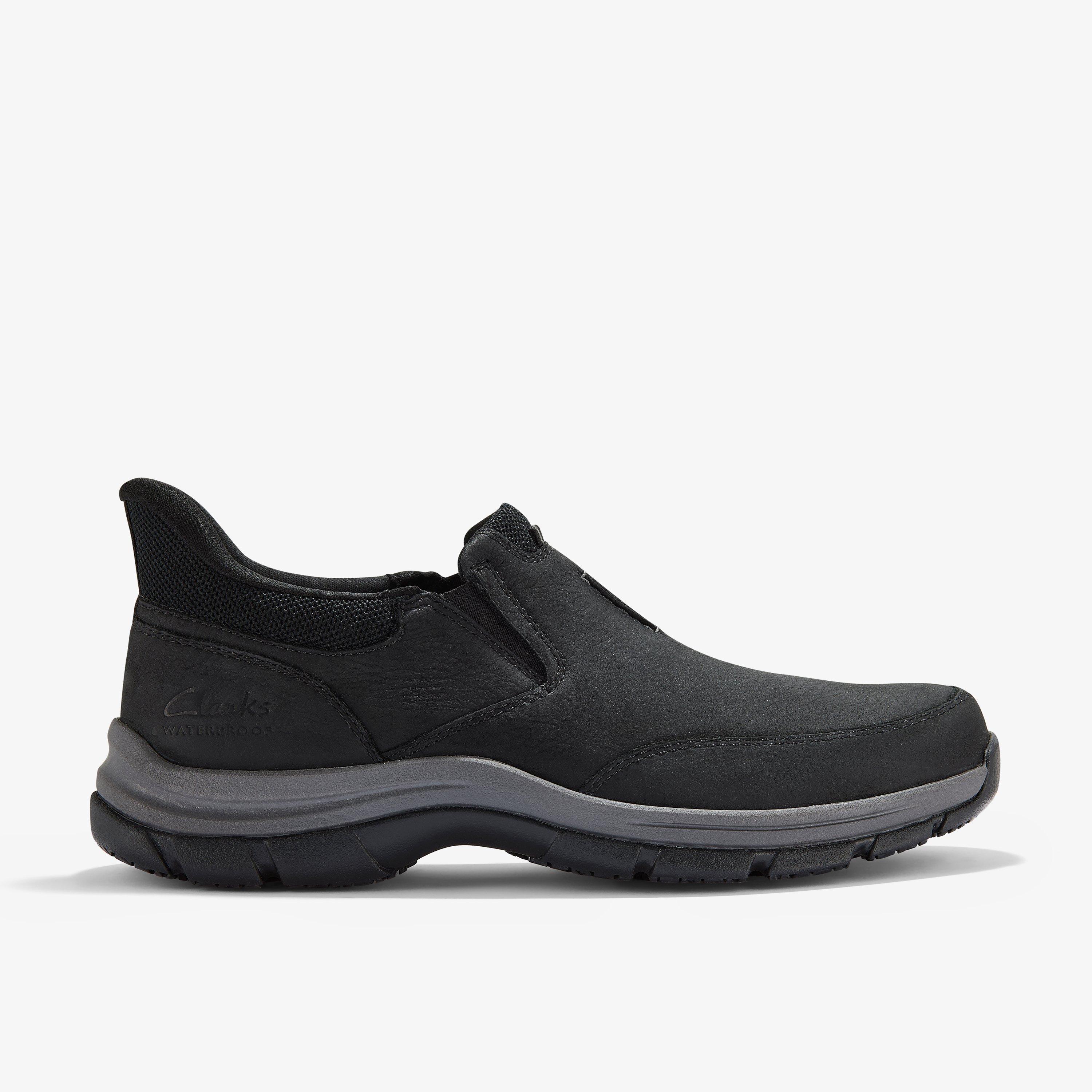 Spypath Step Black Nubuck Slip Ons Walking, view 1 of 6