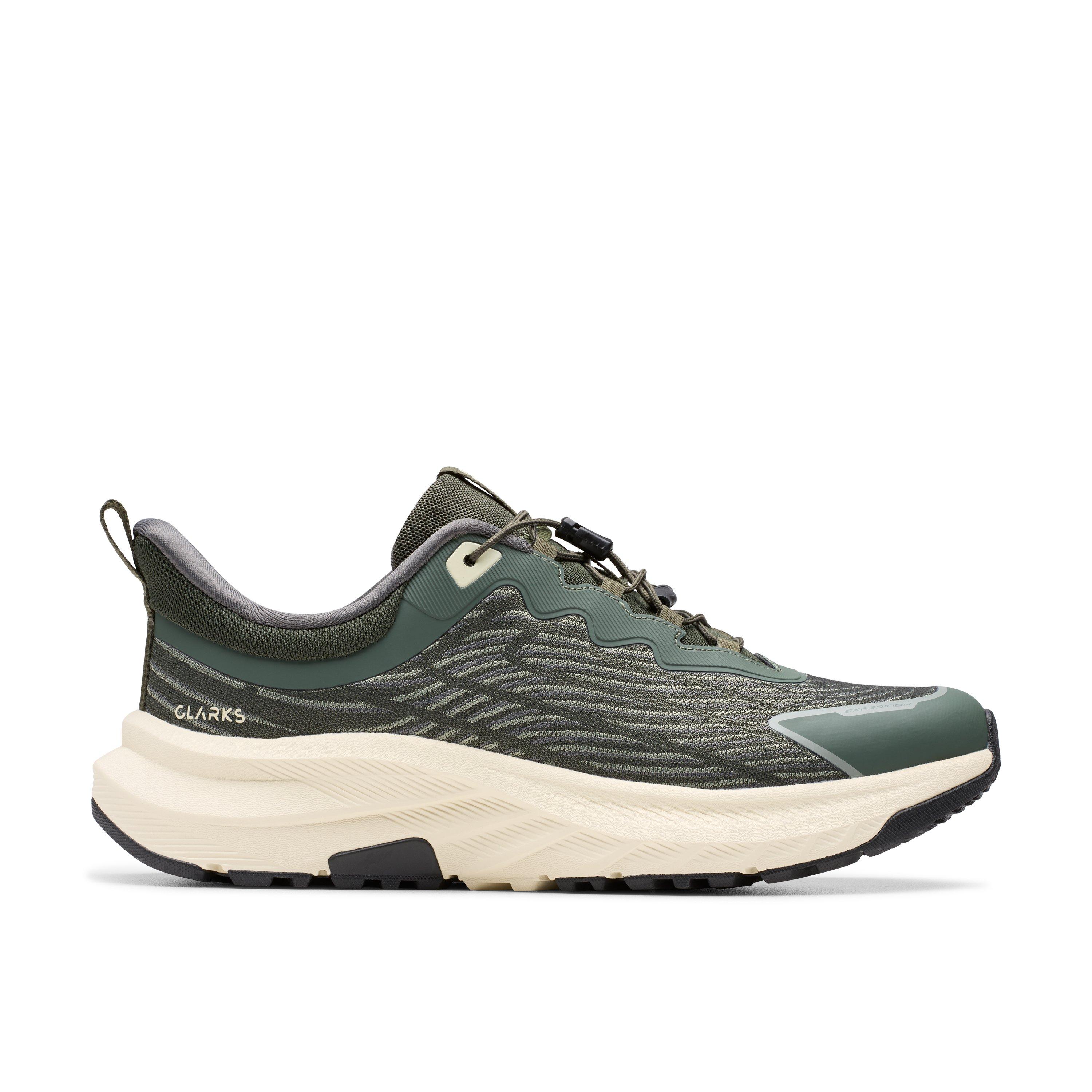 Clarks Men's Green Textile Enford Go Standard Fit