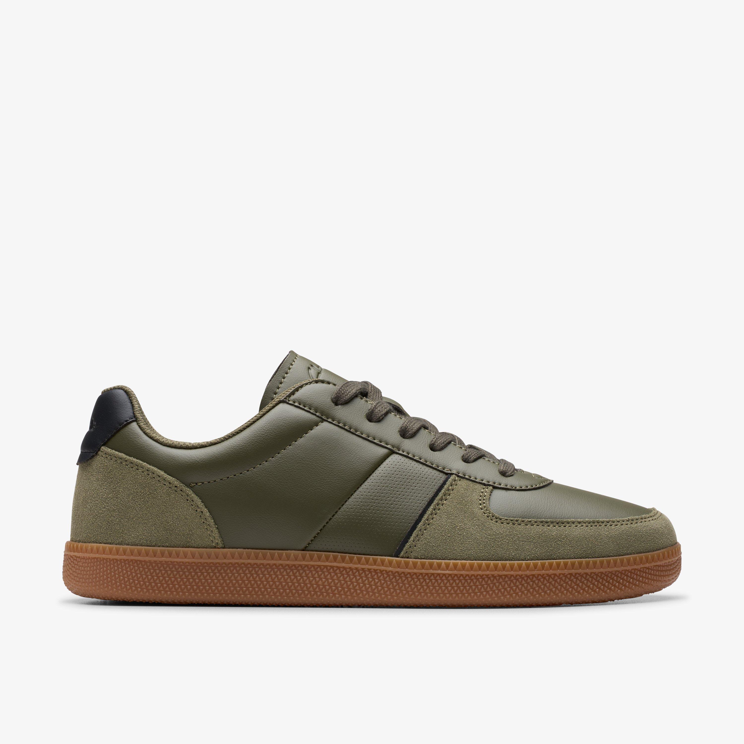 Fosse Go Olive Trainers Lace Up, view 1 of 6